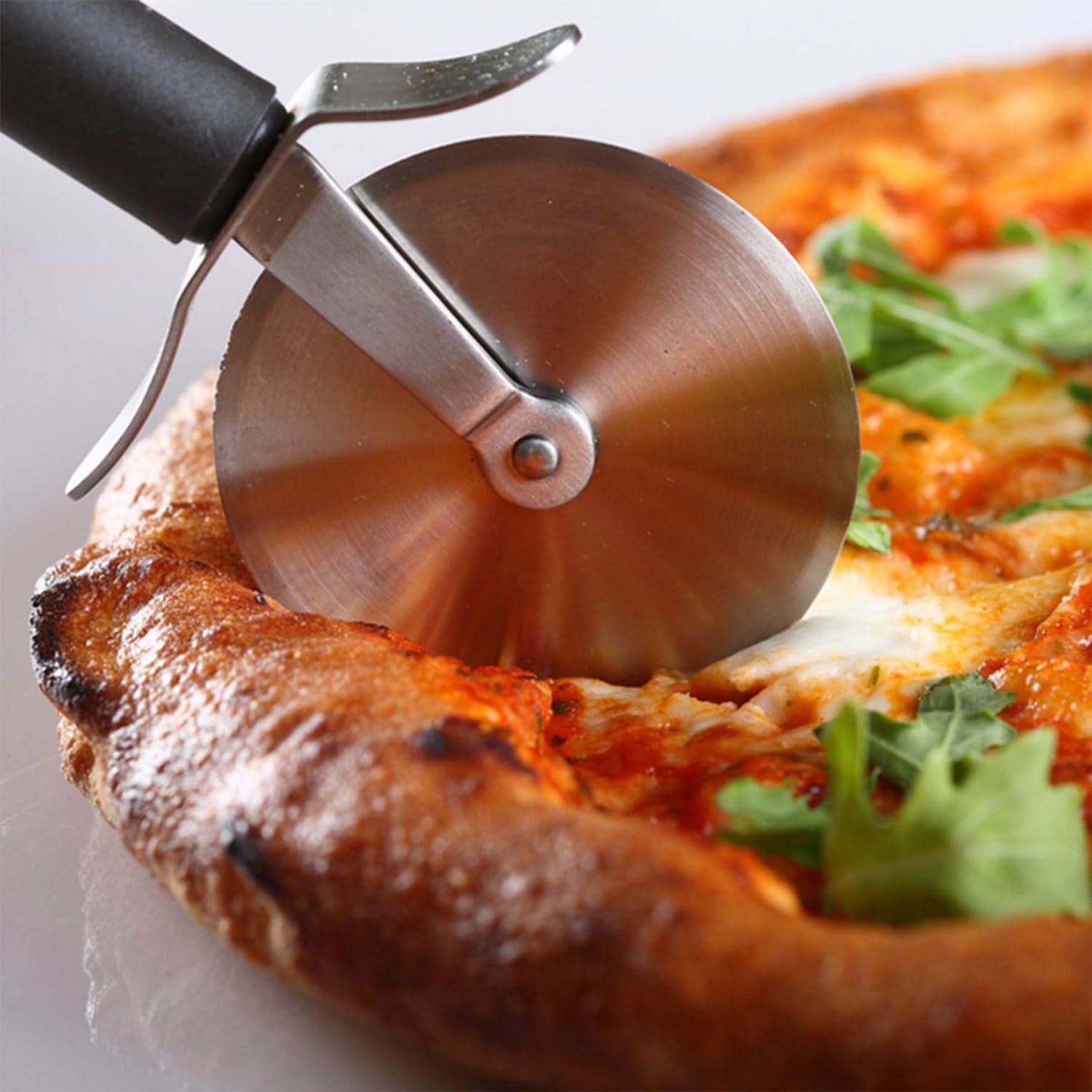 Stainless Steel Pizza Cutter, Pastry Cake Slicer, Sharp, Wheel Type thumbnail 1