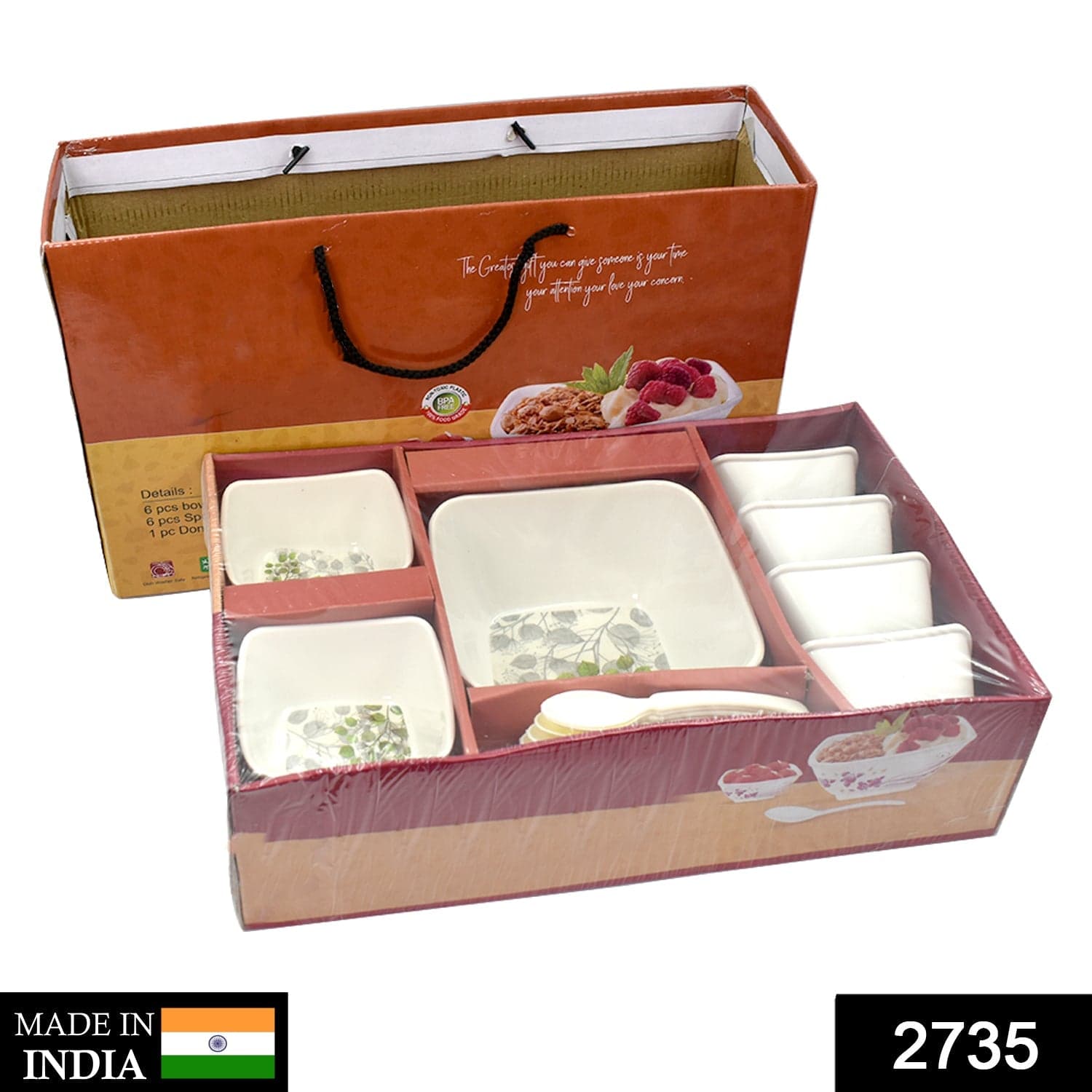 13 Pc Pudding Set used as a cutlery set for serving food purposes and sweet dishes and all in all kinds of household and official places etc. thumbnail 2