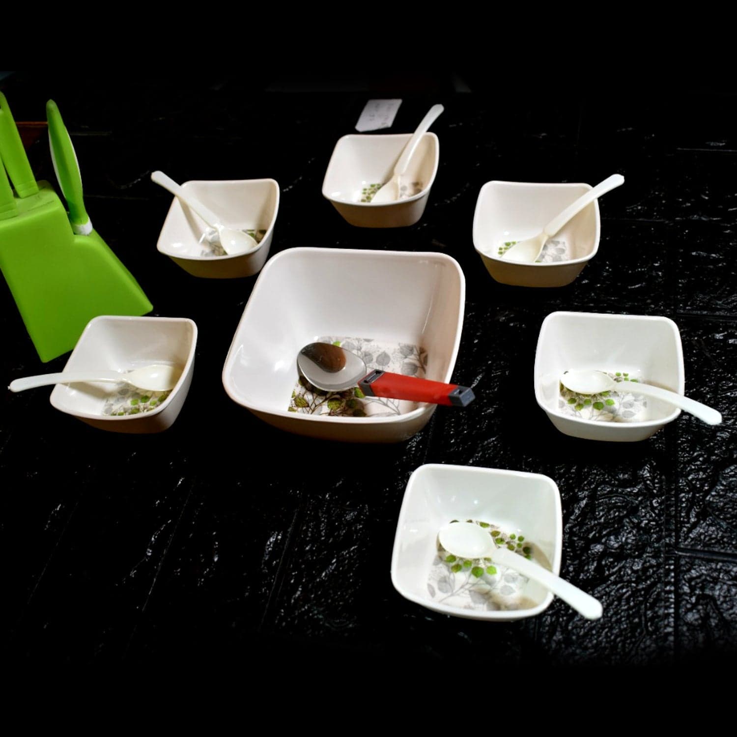 13 Pc Pudding Set used as a cutlery set for serving food purposes and sweet dishes and all in all kinds of household and official places etc. thumbnail 7