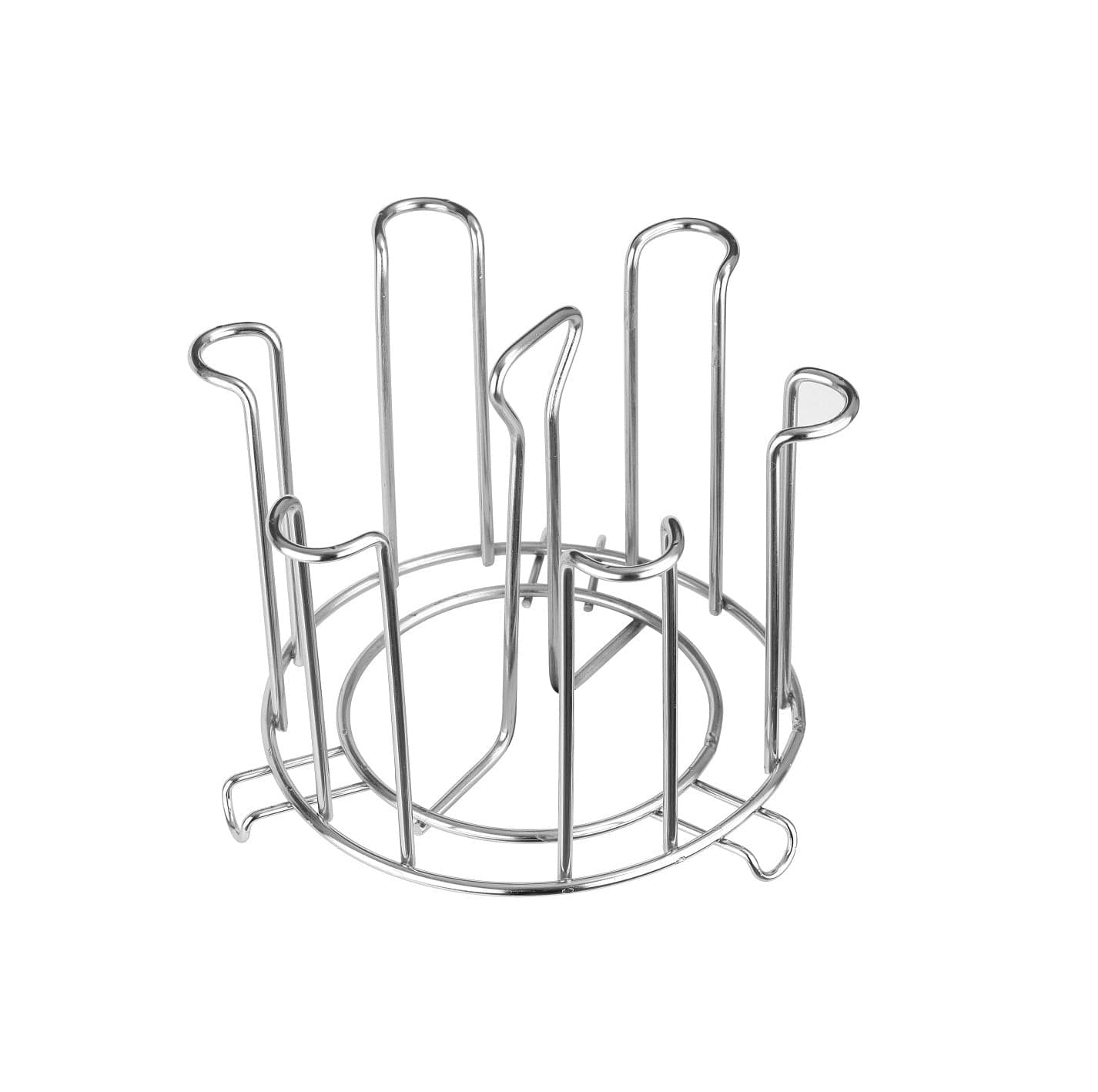 SS Round Glass Stand used for holding sensitive glasses and all present in all kinds of kitchens of official and household places etc. thumbnail 4