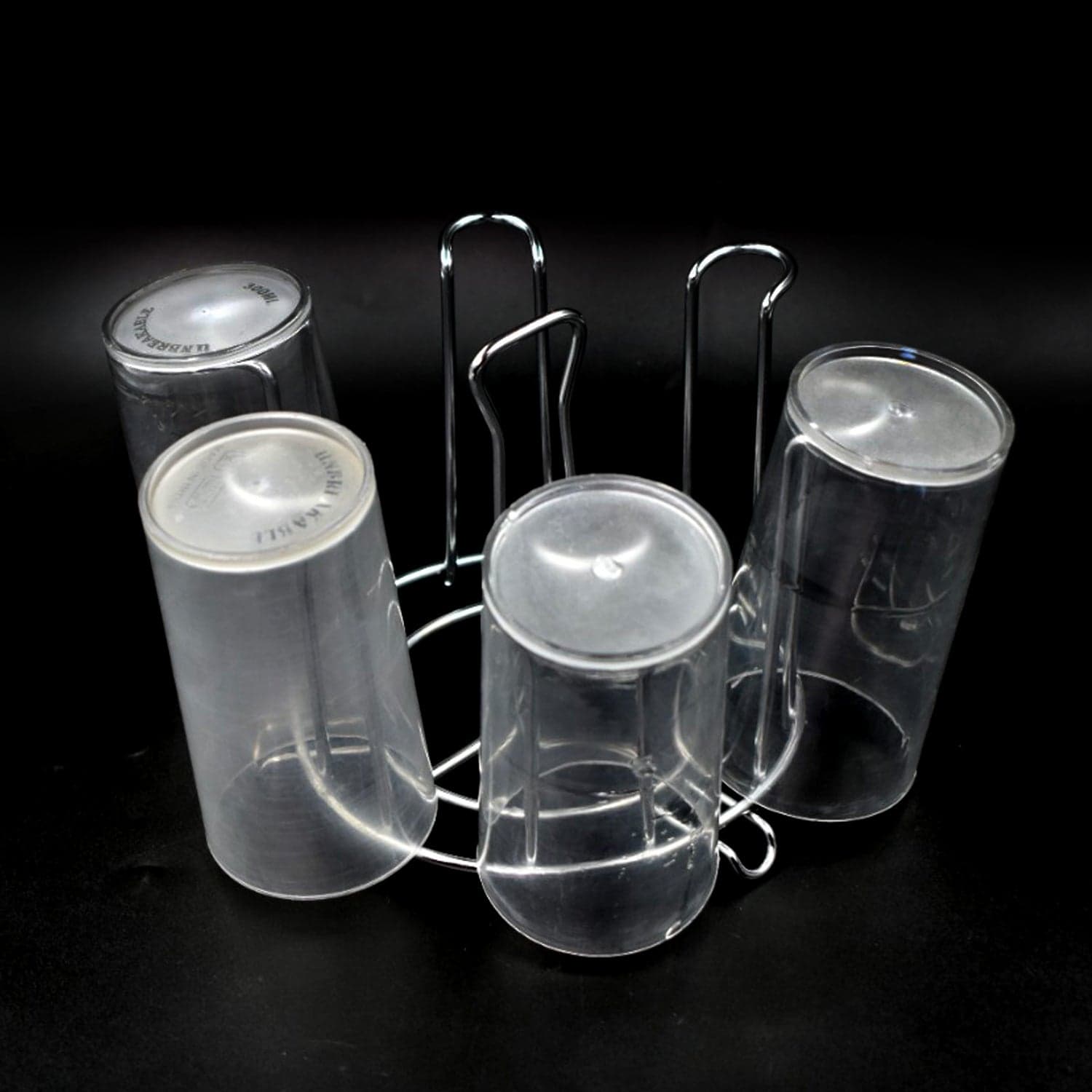 SS Round Glass Stand used for holding sensitive glasses and all present in all kinds of kitchens of official and household places etc. thumbnail 7