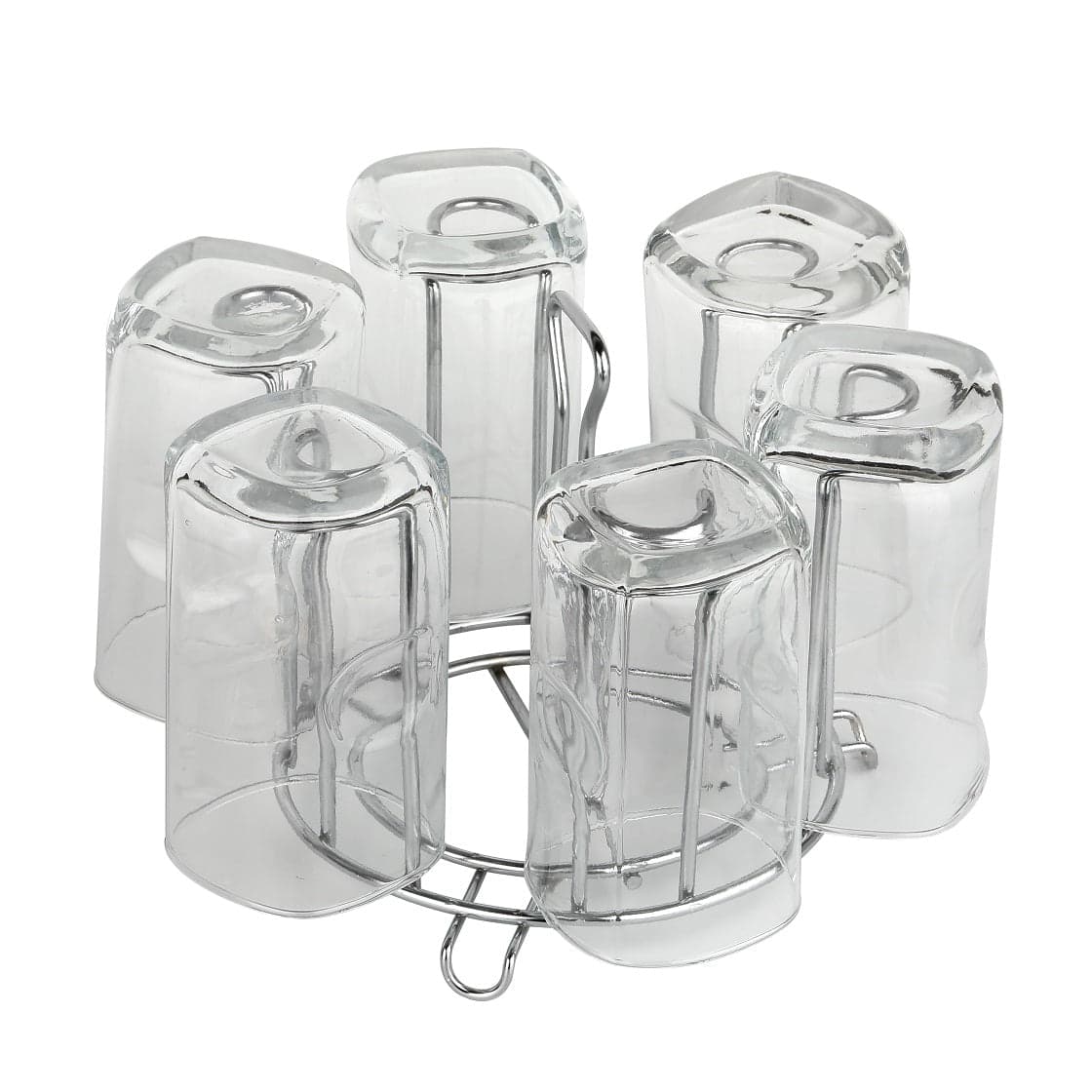 SS Round Glass Stand used for holding sensitive glasses and all present in all kinds of kitchens of official and household places etc. thumbnail 8