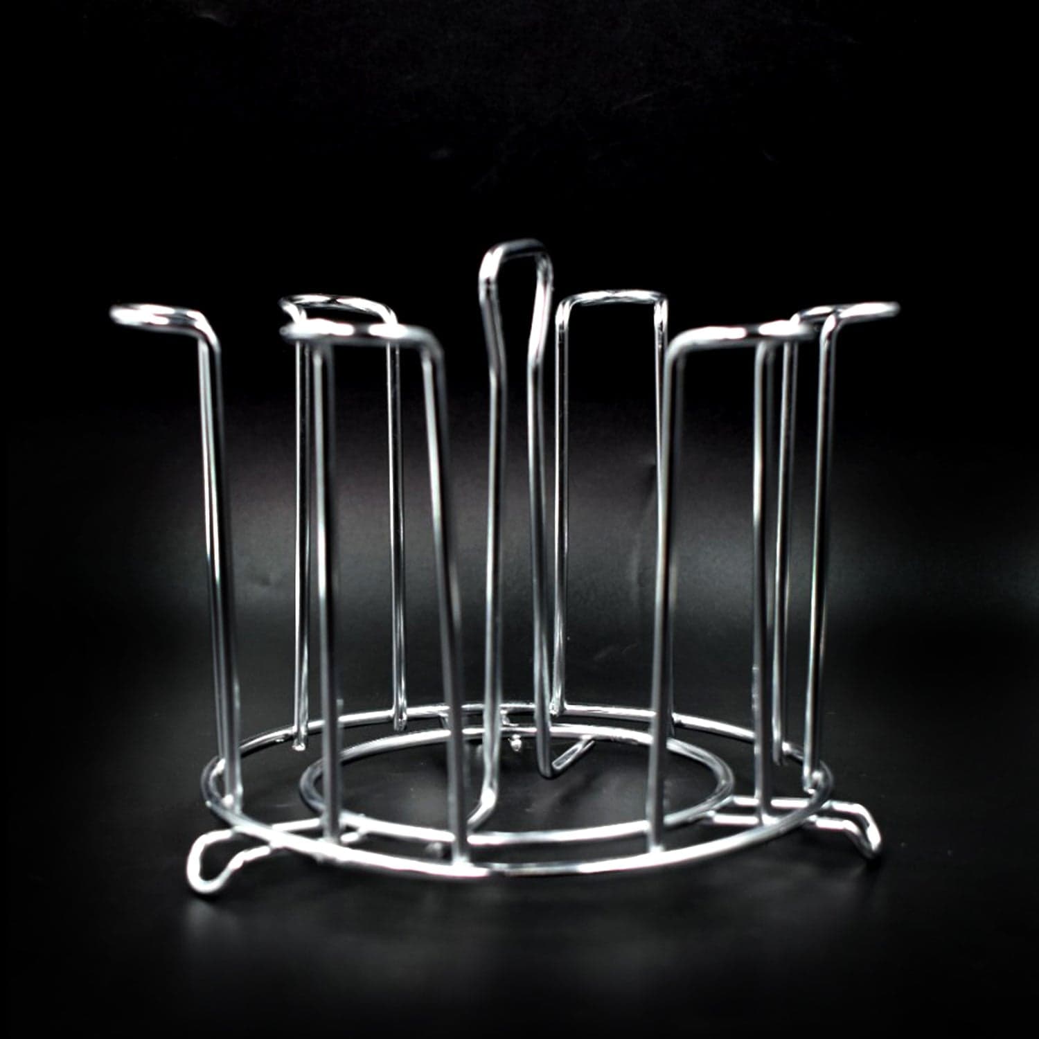 SS Round Glass Stand used for holding sensitive glasses and all present in all kinds of kitchens of official and household places etc. thumbnail 9