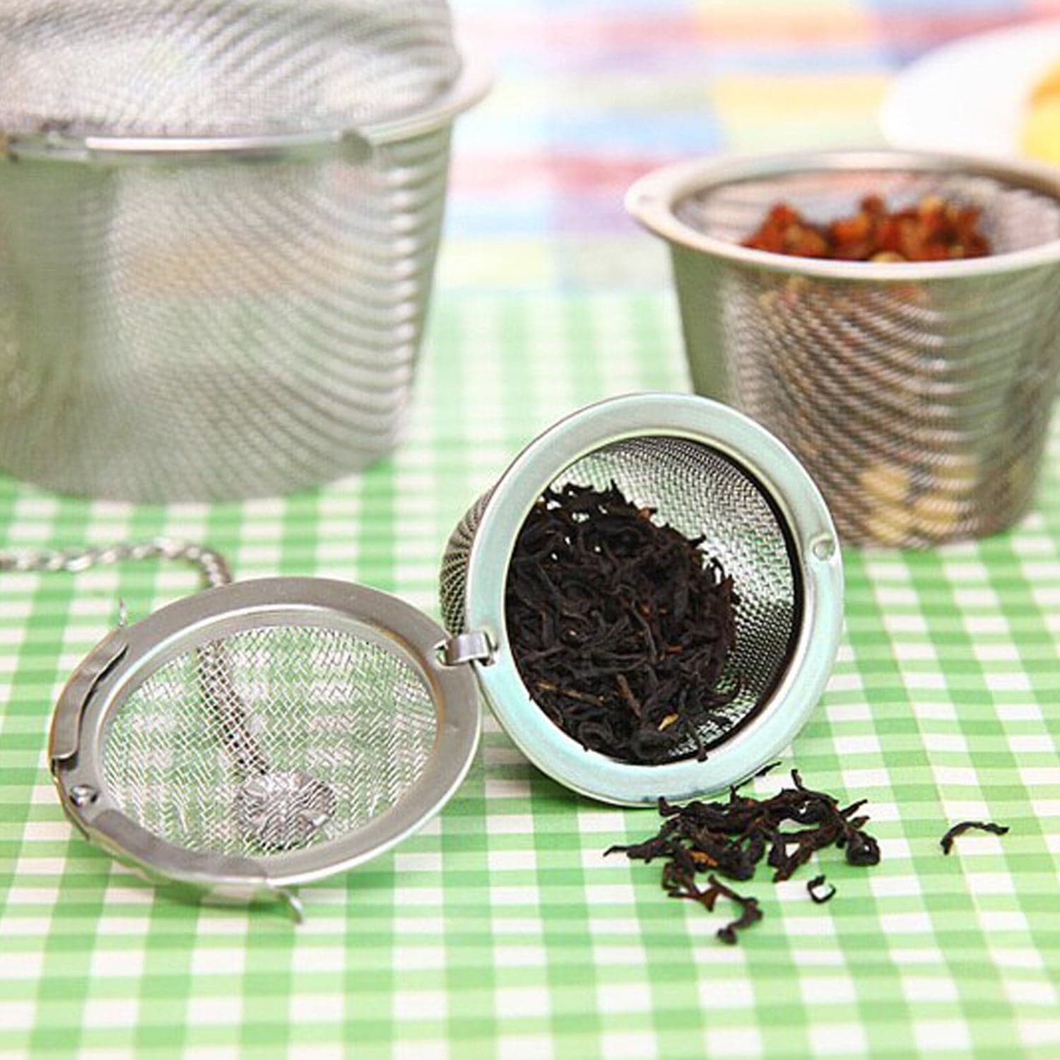 SS Easy Tea Filter used for filtering tea purposes while making it in all kinds of official and household kitchen places etc. thumbnail 1