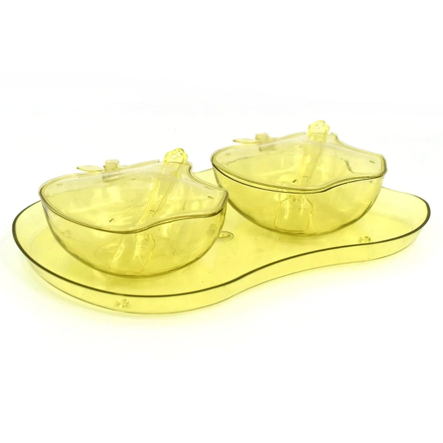 Apple Shape Tray Bowl Used For Serving Snacks And Various Food Stuffs. thumbnail 4
