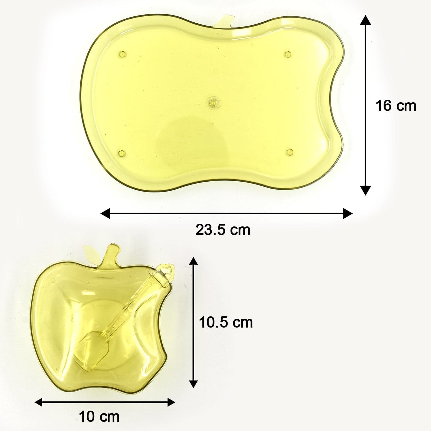 Apple Shape Tray Bowl Used For Serving Snacks And Various Food Stuffs. thumbnail 6