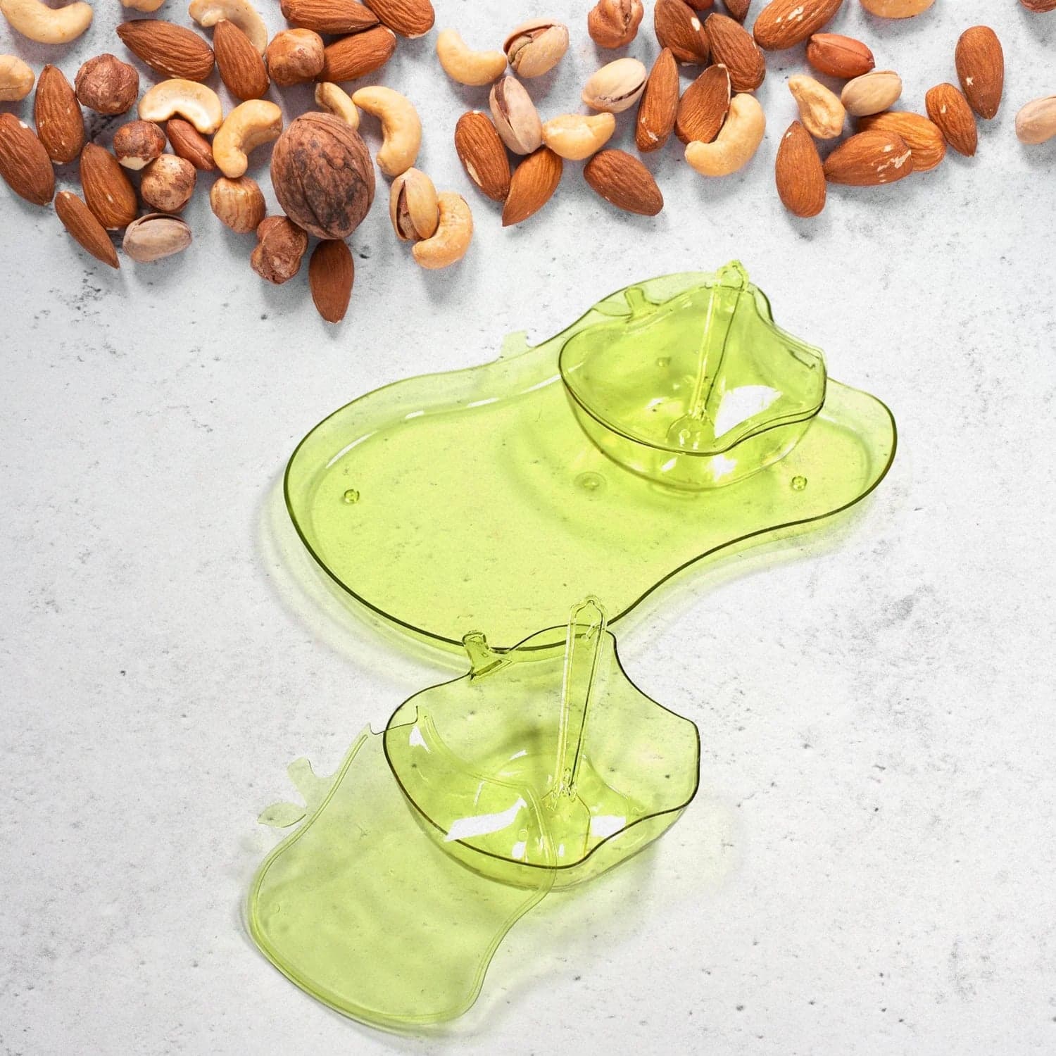 Apple Shape Tray Bowl Used For Serving Snacks And Various Food Stuffs. thumbnail 7