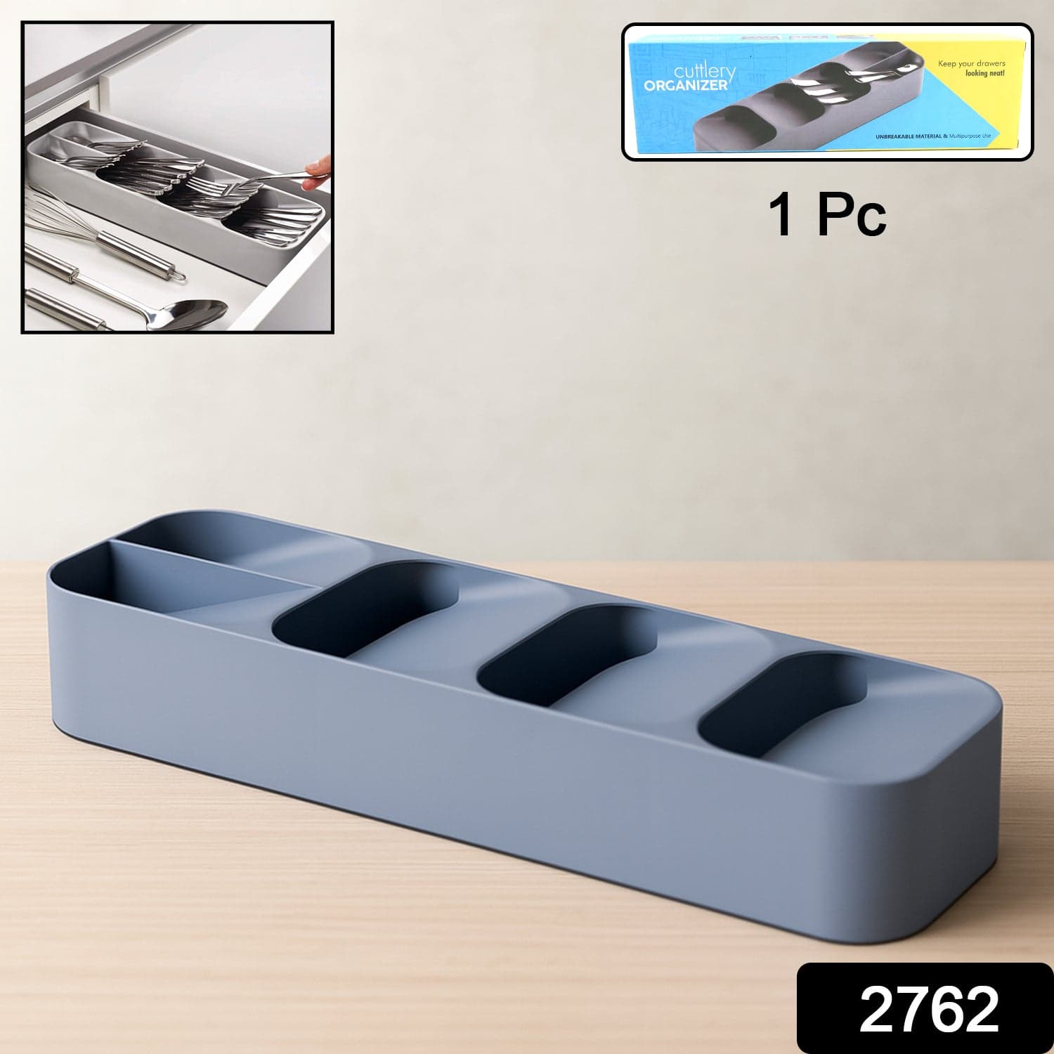 1 Pc Cutlery Tray Box Used For Storing Cutlery Items And Stuffs Easily And Safely. thumbnail 2