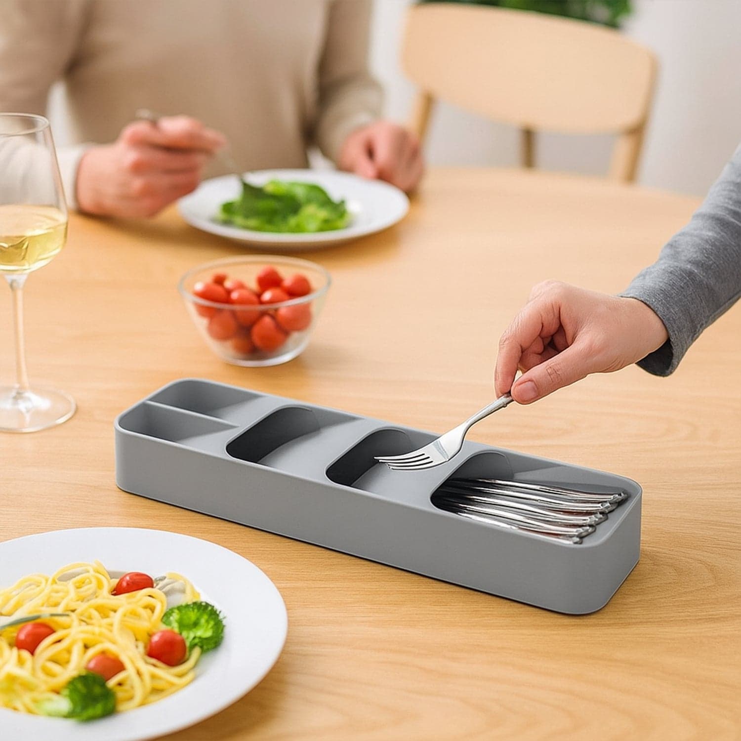 1 Pc Cutlery Tray Box Used For Storing Cutlery Items And Stuffs Easily And Safely. thumbnail 4