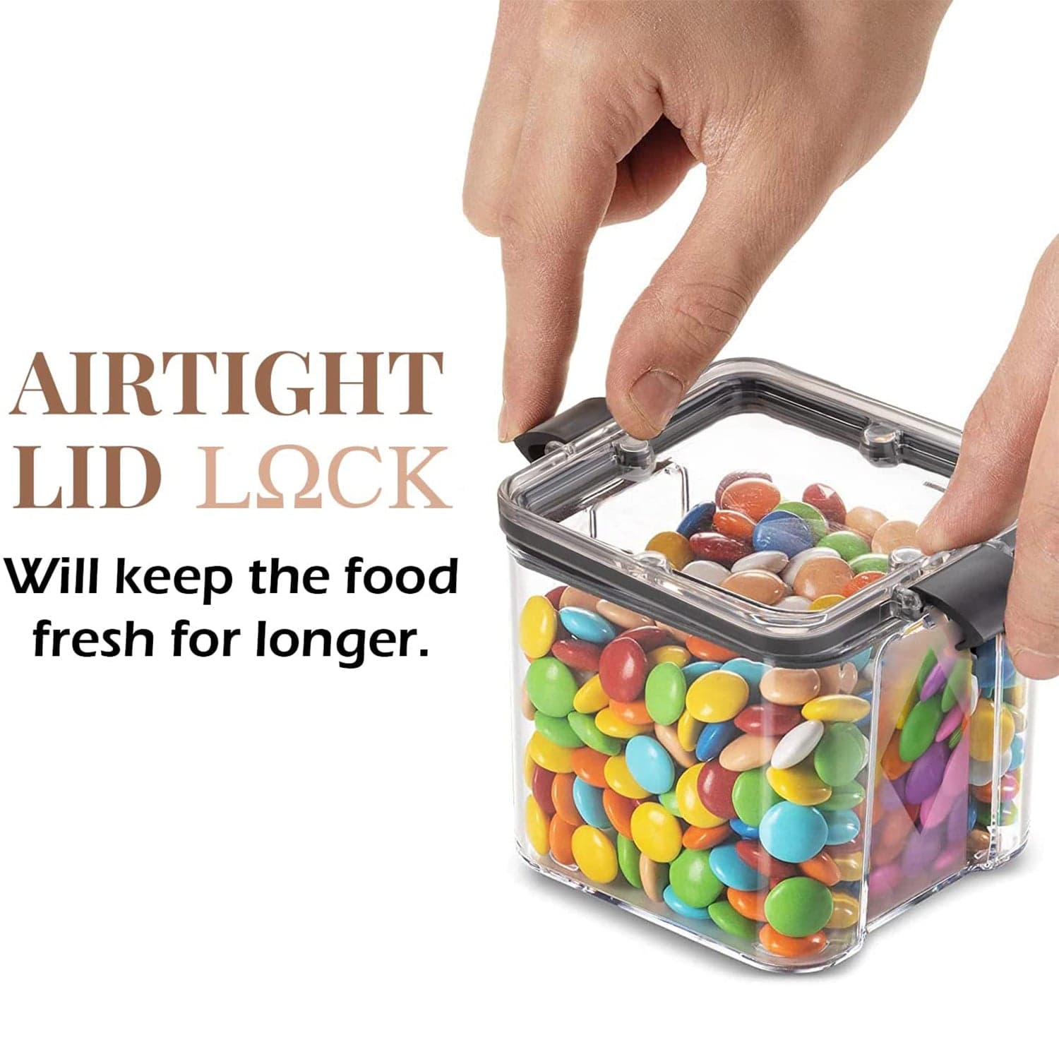 4Pc Square Container 700Ml Used For Storing Types Of Food Stuffs And Items. thumbnail 3