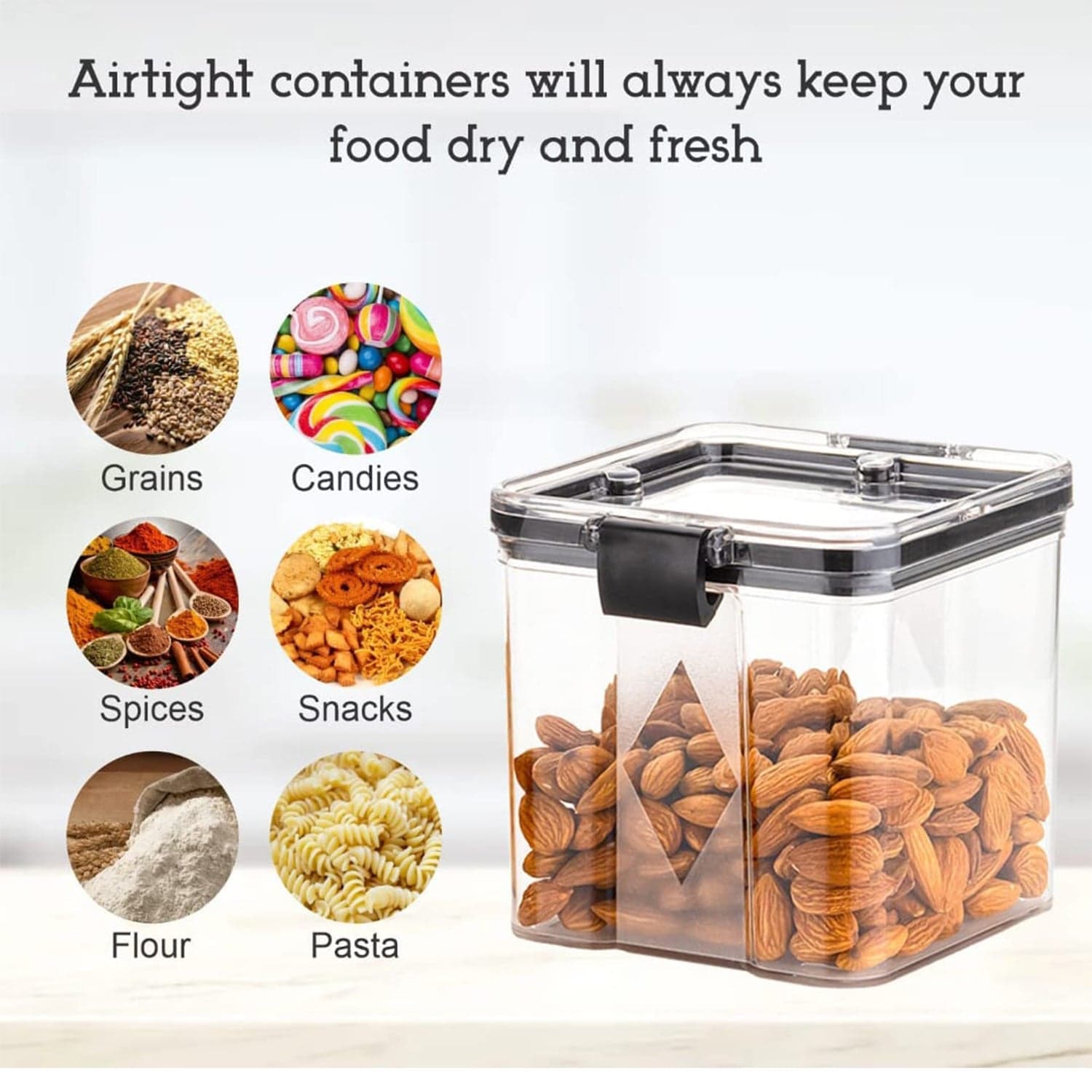4Pc Square Container 700Ml Used For Storing Types Of Food Stuffs And Items. thumbnail 7