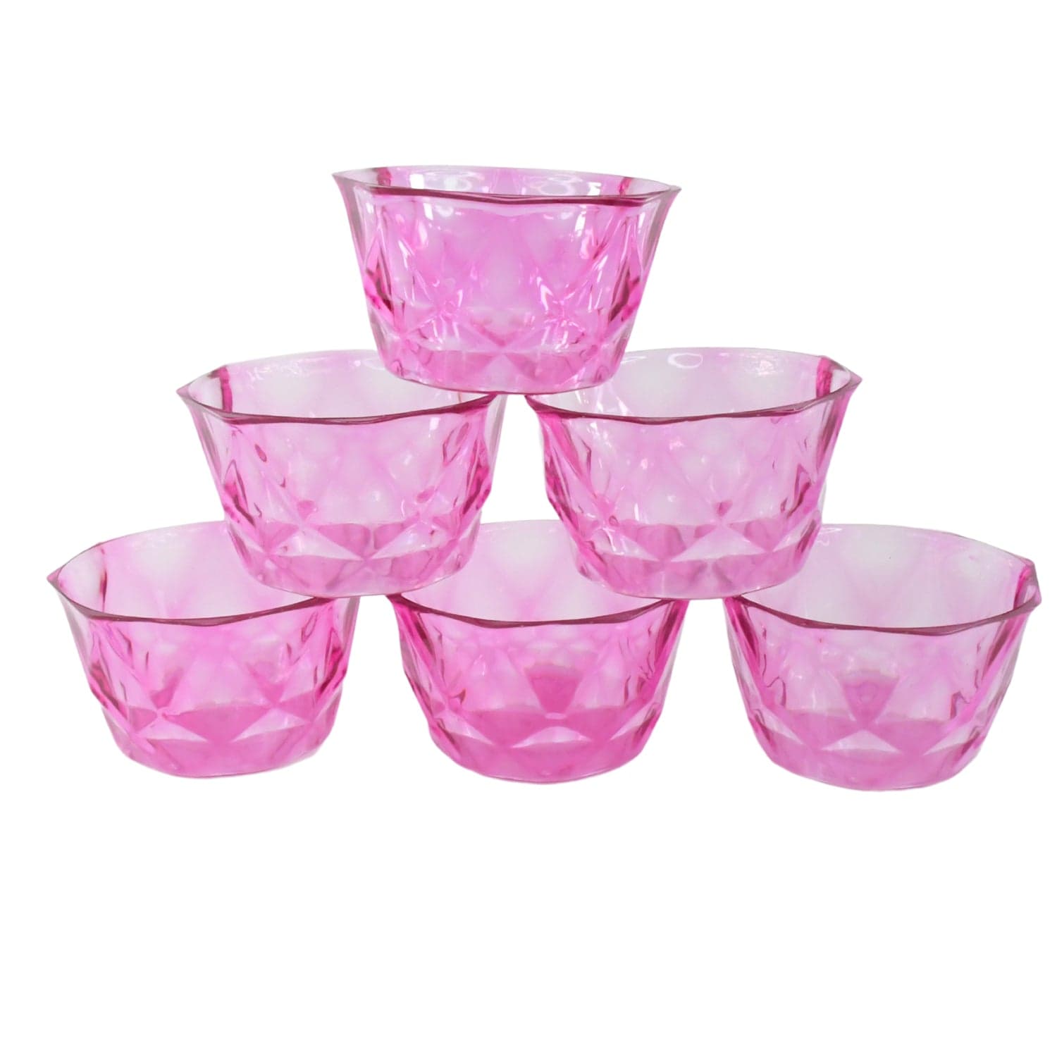 6pc Diamond shape ice cream bowl set thumbnail 5