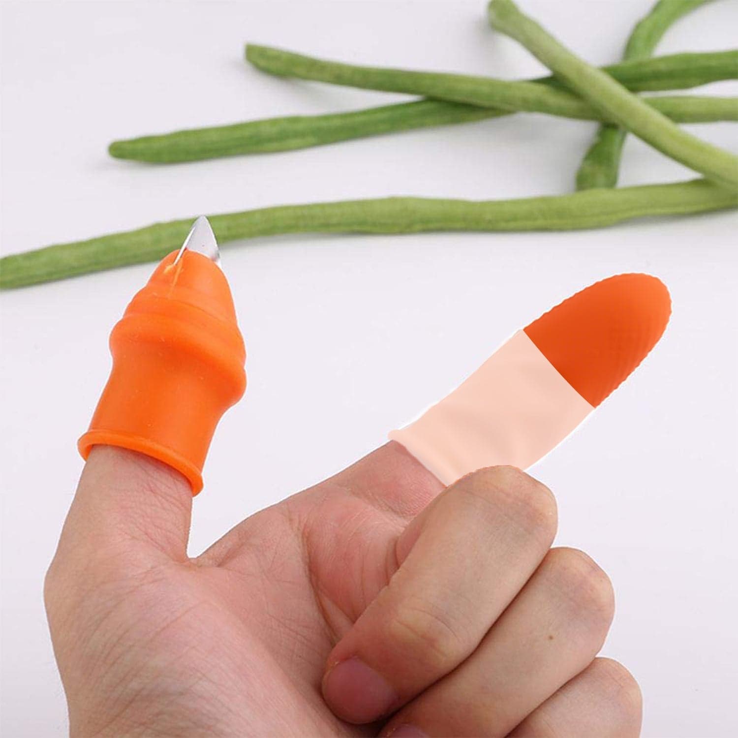 5-Piece Vegetable Thumb Cutter Set with Sharp Blades thumbnail 1
