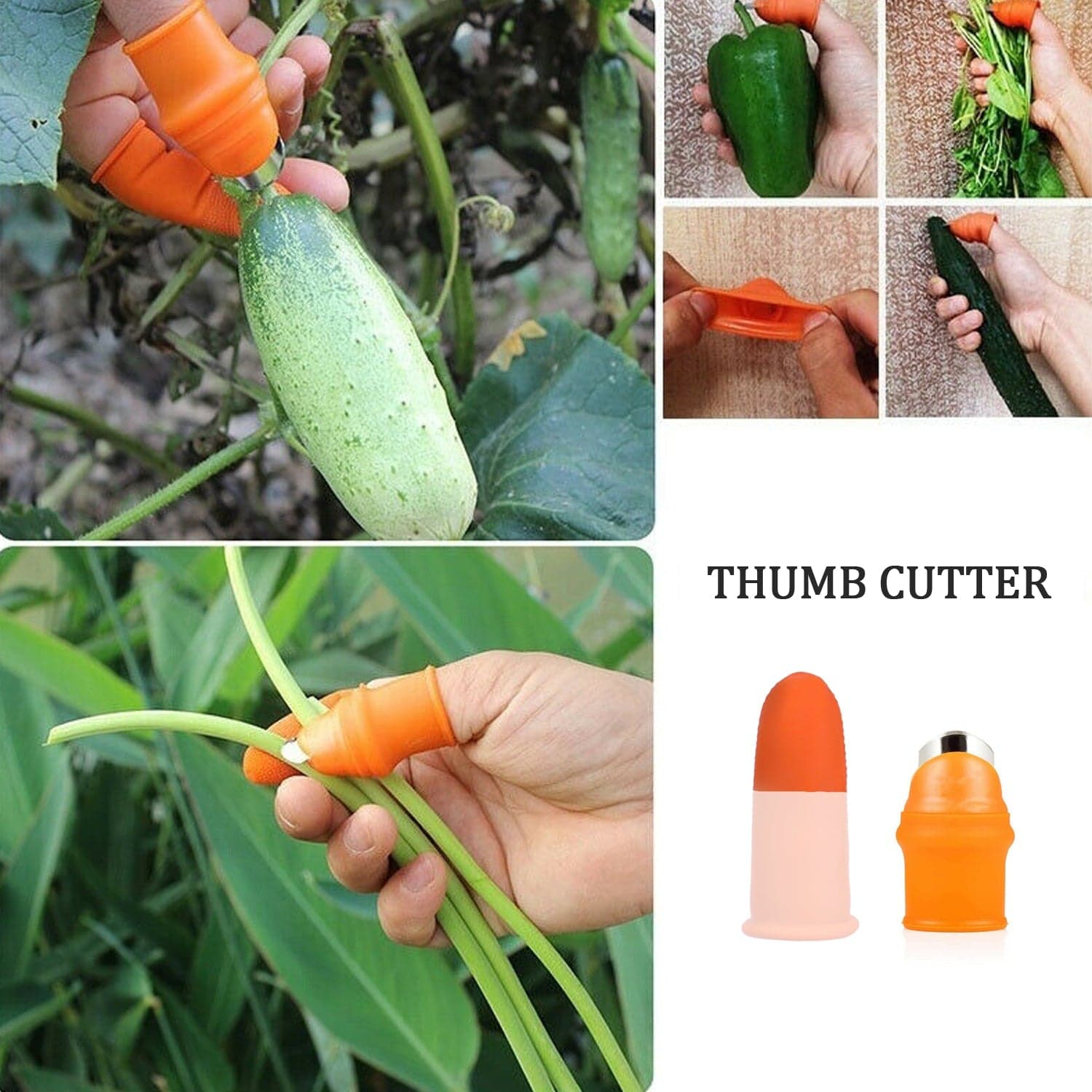 5-Piece Vegetable Thumb Cutter Set with Sharp Blades thumbnail 10