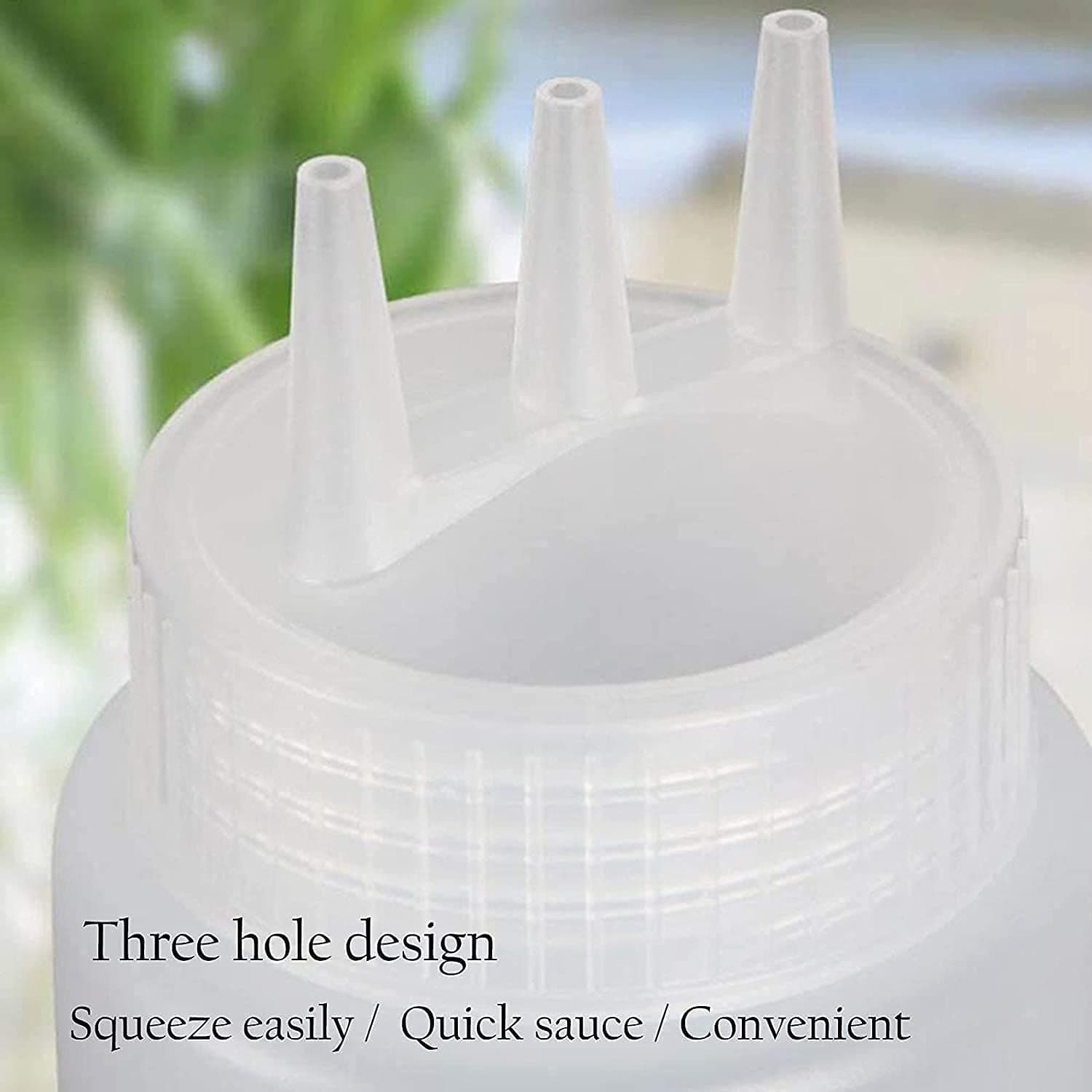 Ketchup Bottles With 3 Nozzle For Sauce, Mayonnaise, Chocolate Syrup Using Bottle Reusable Plastic Bottle ( 360Ml ) thumbnail 7