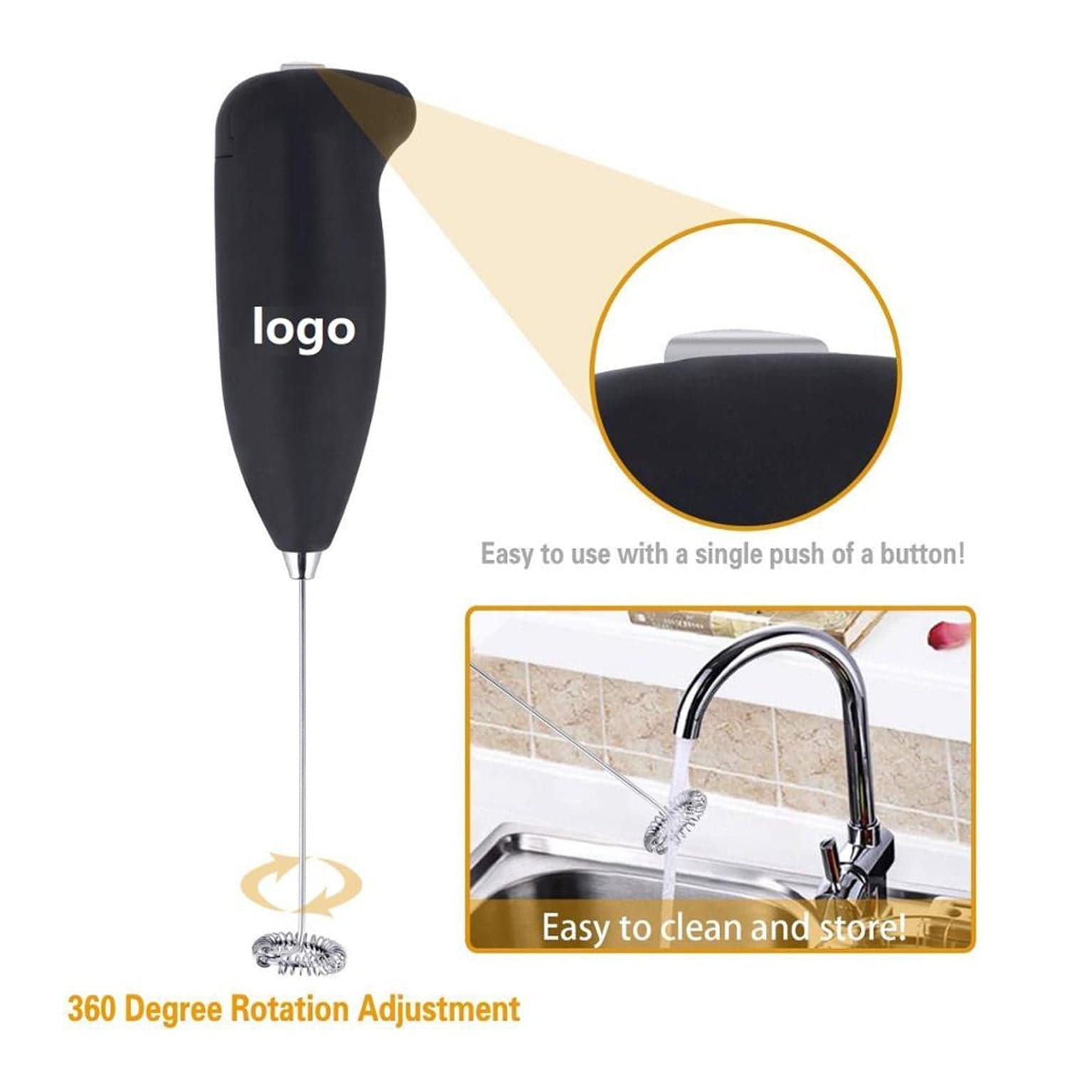 Hand Blender For Mixing And Blending, While Making Food Stuffs And Items At Homes Battery Operated (Battery Not Included) thumbnail 2