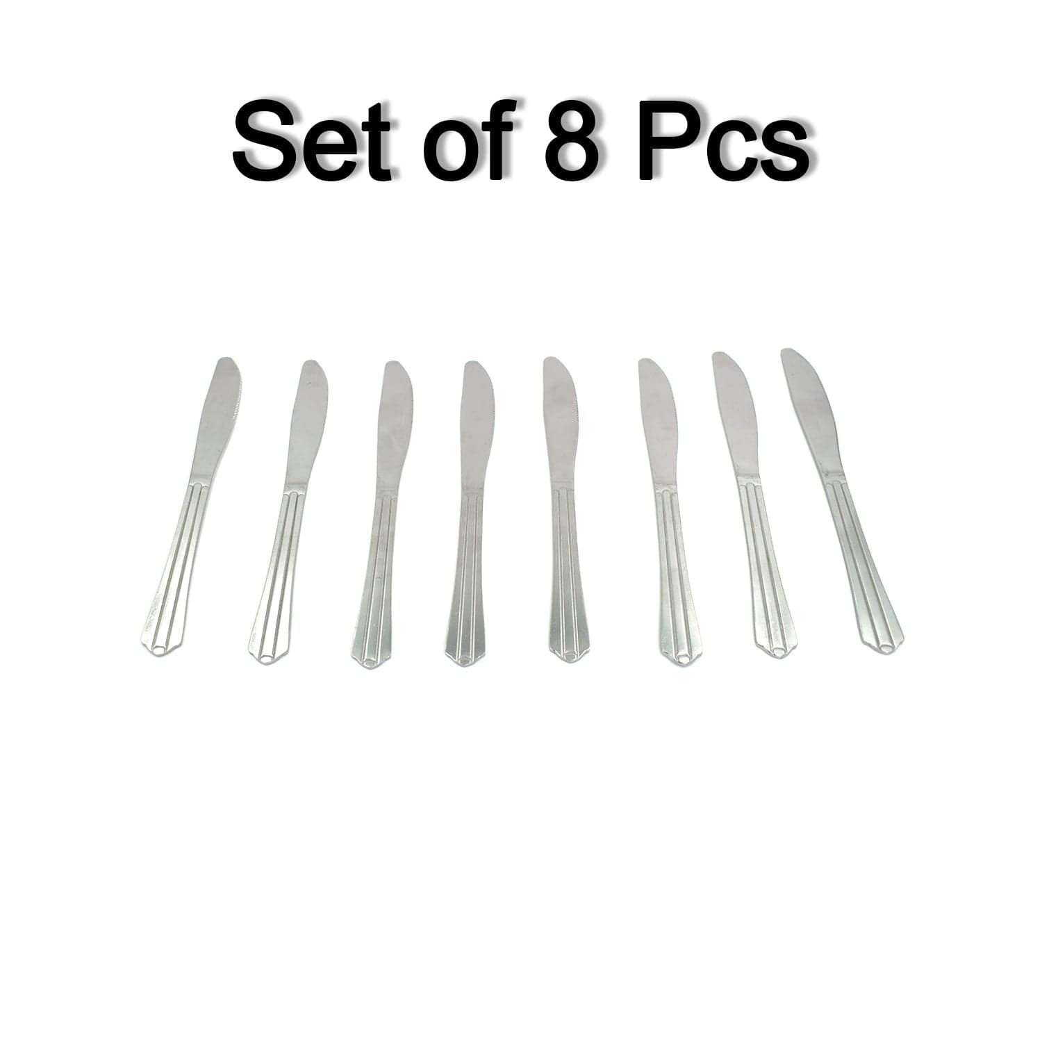 8 Pieces Dinner Knife Cutlery Set Used for Salad sandwich and Portable to be Taken for Outing or Picnic thumbnail 7