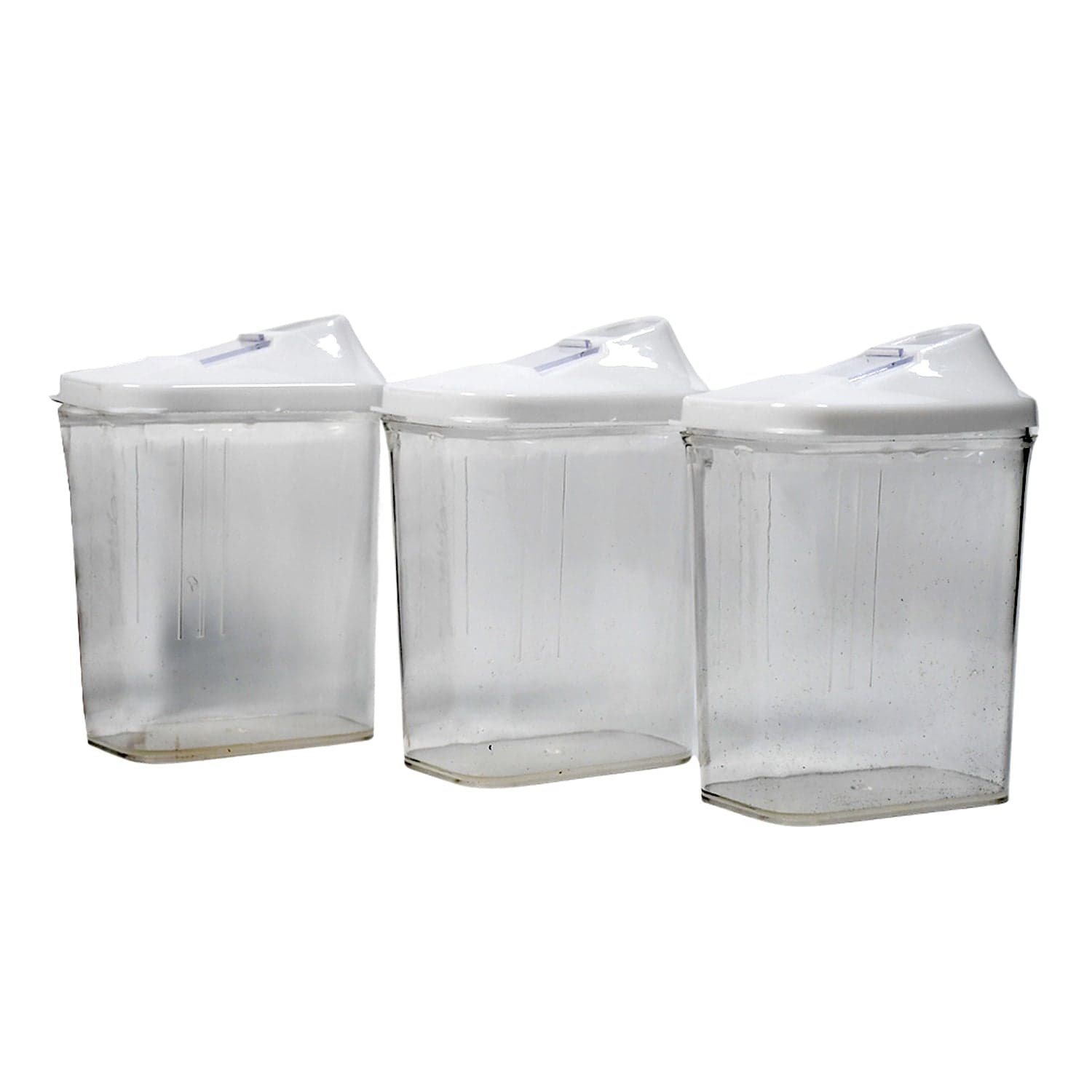 Kitchen Storage Jars & Container Set 3pc , Transparent Jar Set For home & Kitchen Use thumbnail 4