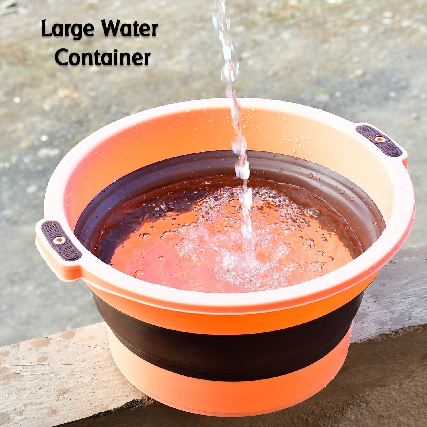 Multi-Purpose Portable Collapsible Folding Tub, With Hanging Hole & Save Storage Space, Also Use For Foot Spa. thumbnail 7