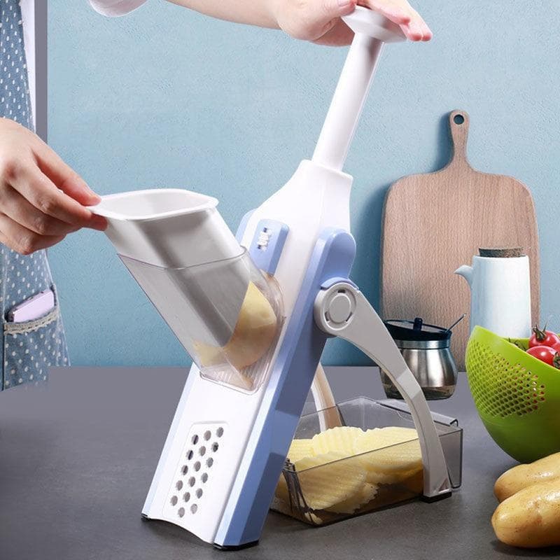MULTI FUNCTIONAL TIME SAVING ADJUSTABLE HAND PRESS VEGETABLES CHOPPER thumbnail 1