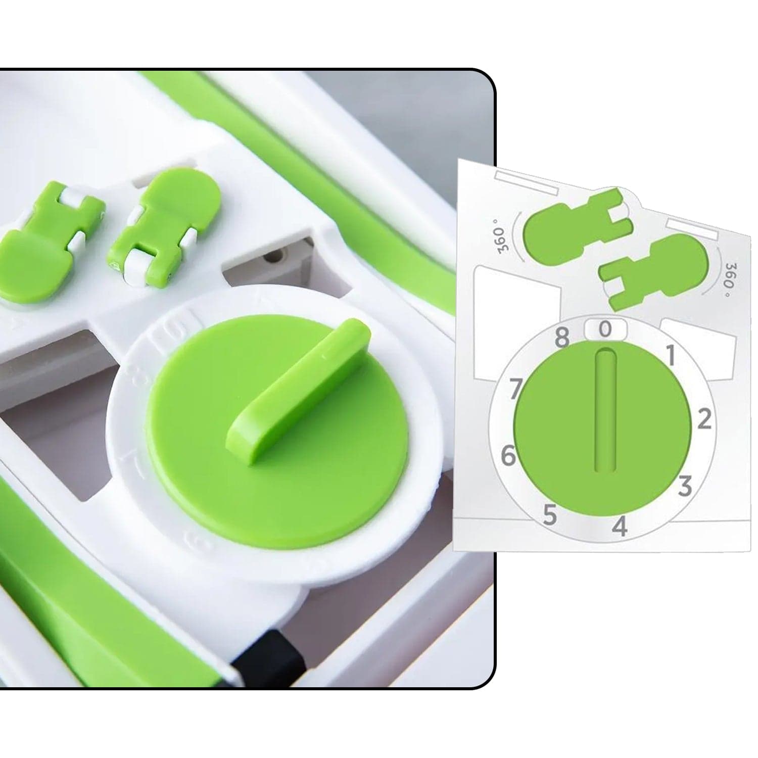 MULTI FUNCTIONAL TIME SAVING ADJUSTABLE HAND PRESS VEGETABLES CHOPPER thumbnail 4