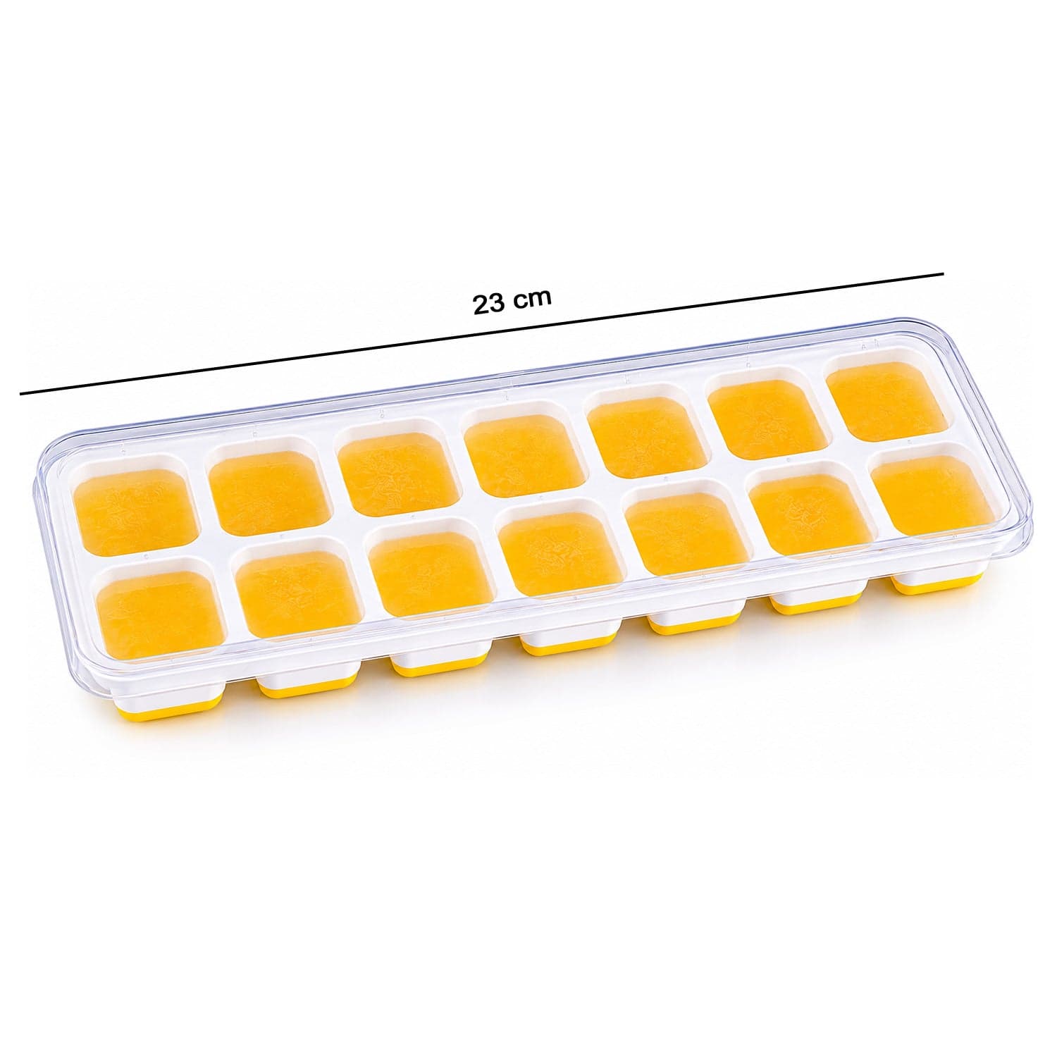 Ice Cube Tray with Spill-Proof Lid the Effortless Ice Making and Space Saving thumbnail 6