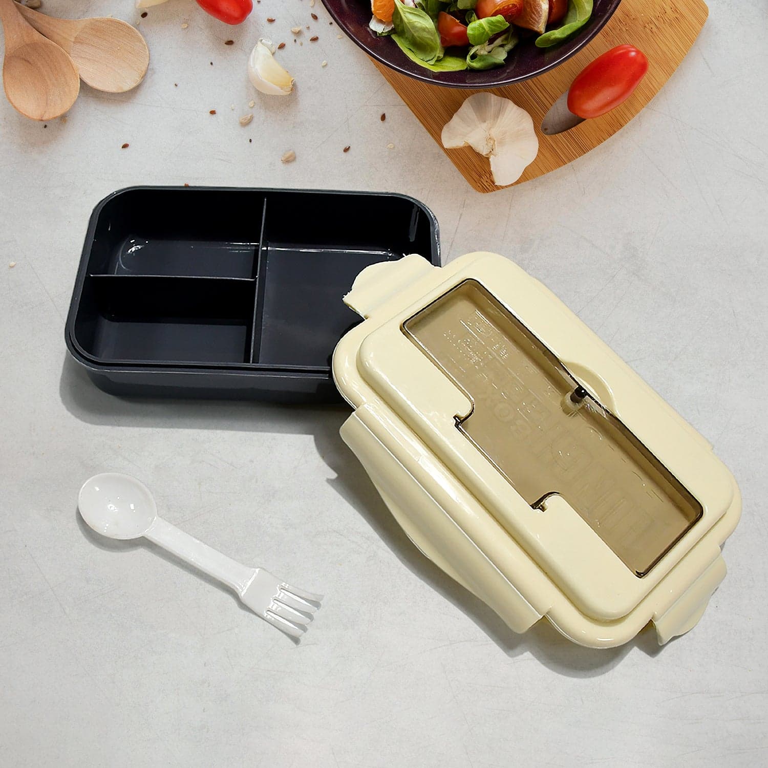 Lunch Box Flex Lock Plastic Liner Lunch Container, Portable Tableware Set For Kid Adult Student Children Keep Food Warm thumbnail 3