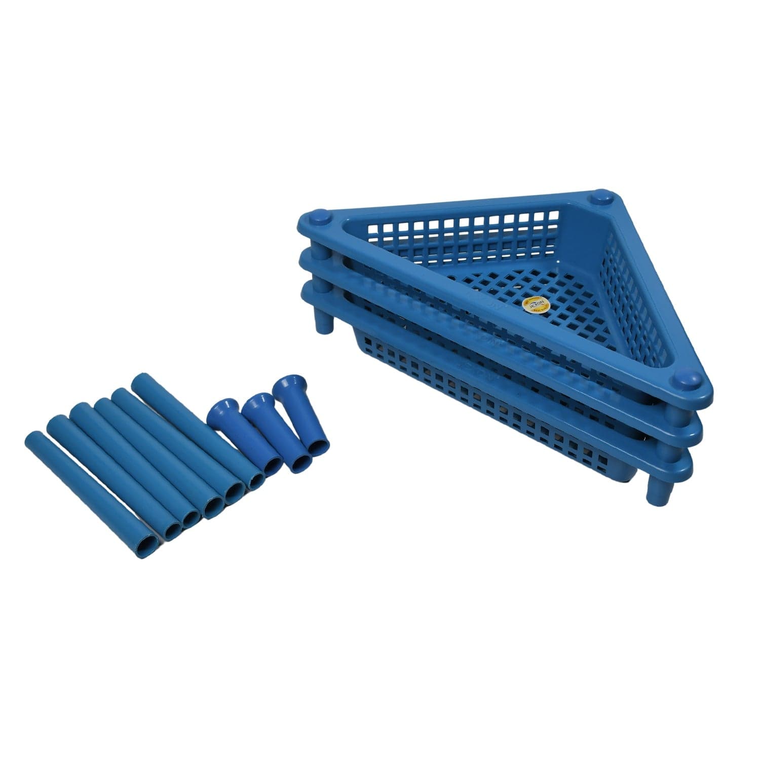 Triangle 3-Tier Plastic Storage Rack for Kitchen, Bathroom & Office thumbnail 4
