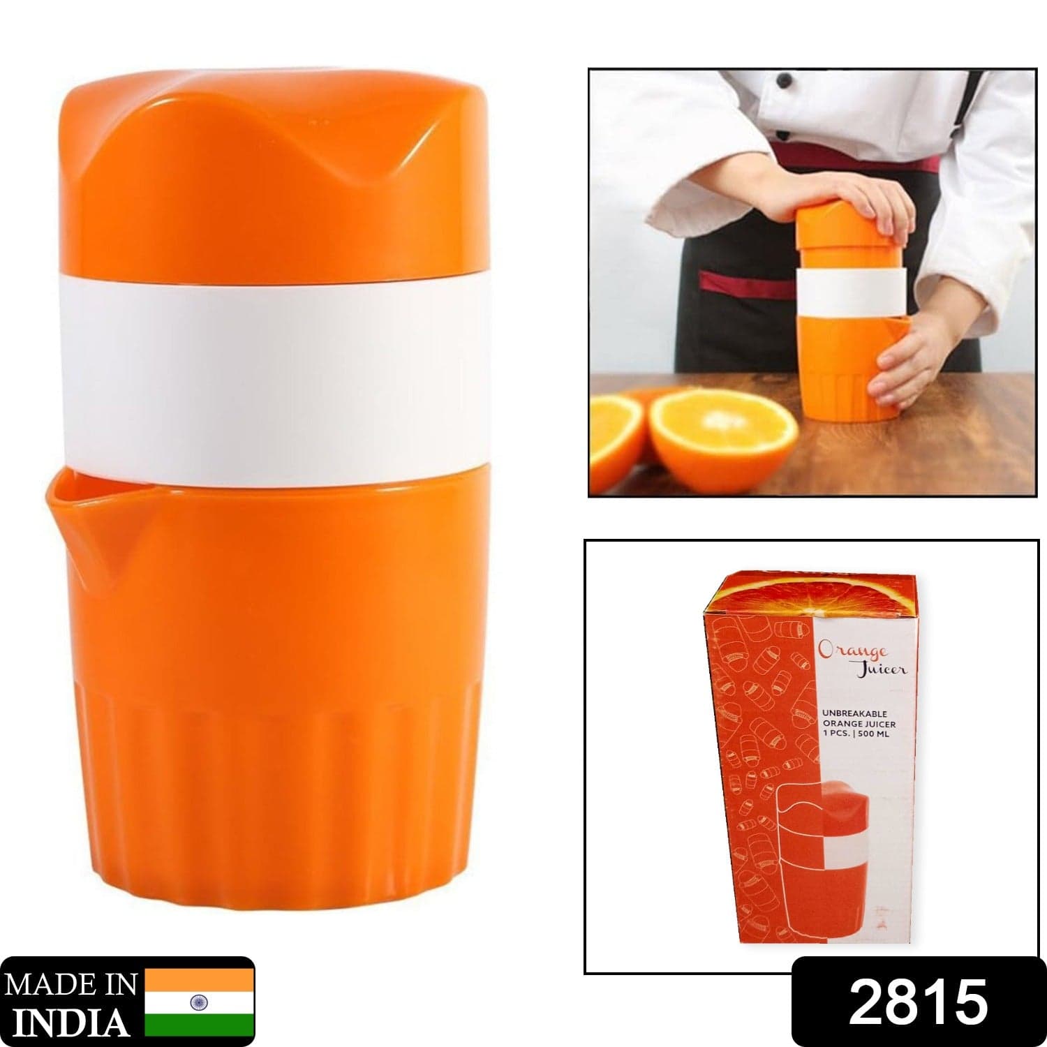 Manual Handheld Citrus Orange Lemon Juicer Fruit Press Squeeze Extractor New thumbnail 2