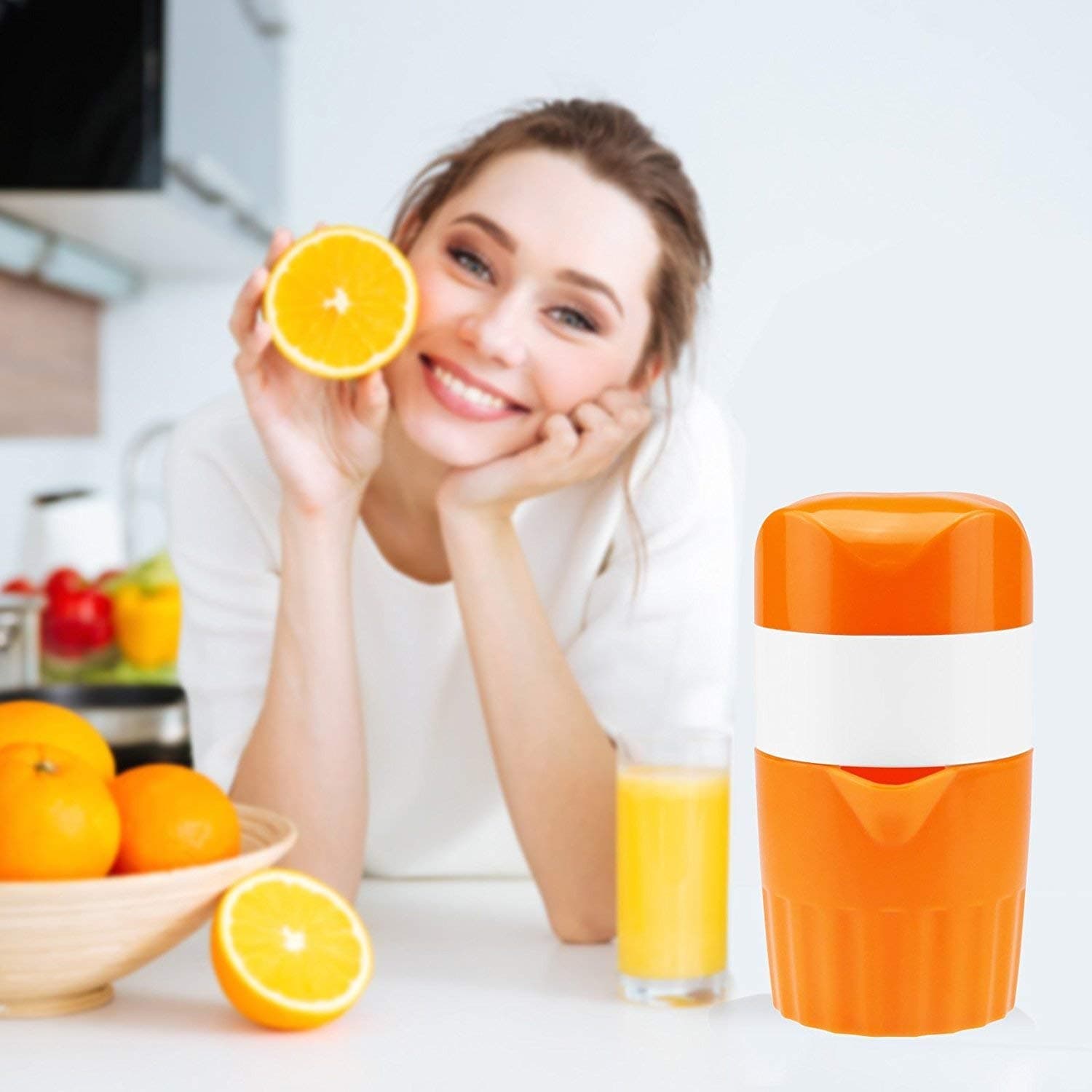 Manual Handheld Citrus Orange Lemon Juicer Fruit Press Squeeze Extractor New thumbnail 3