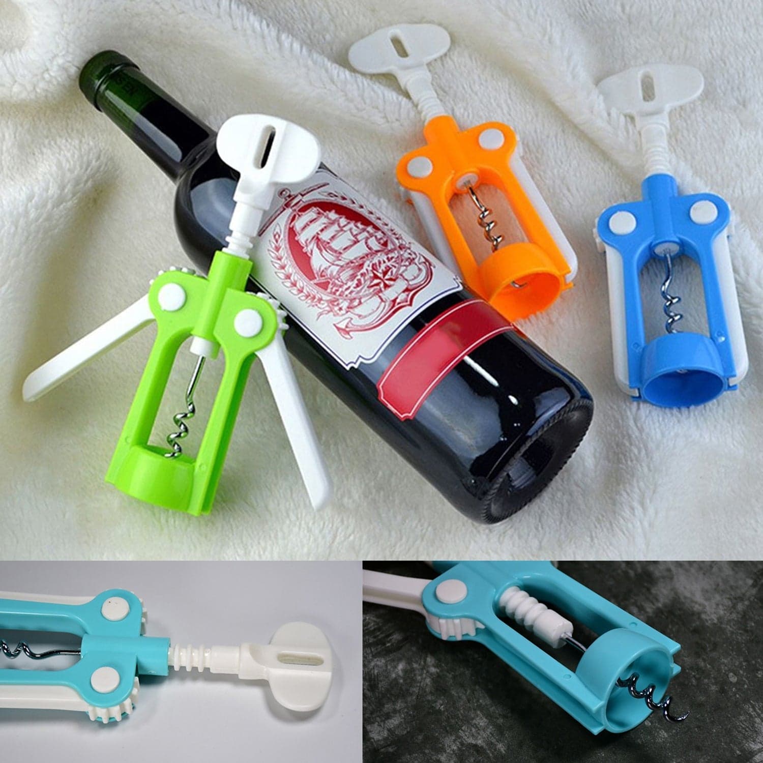 Waiter Wine Corkscrew Bottle Beer Cap Opener for Restaurants Bar Home thumbnail 5