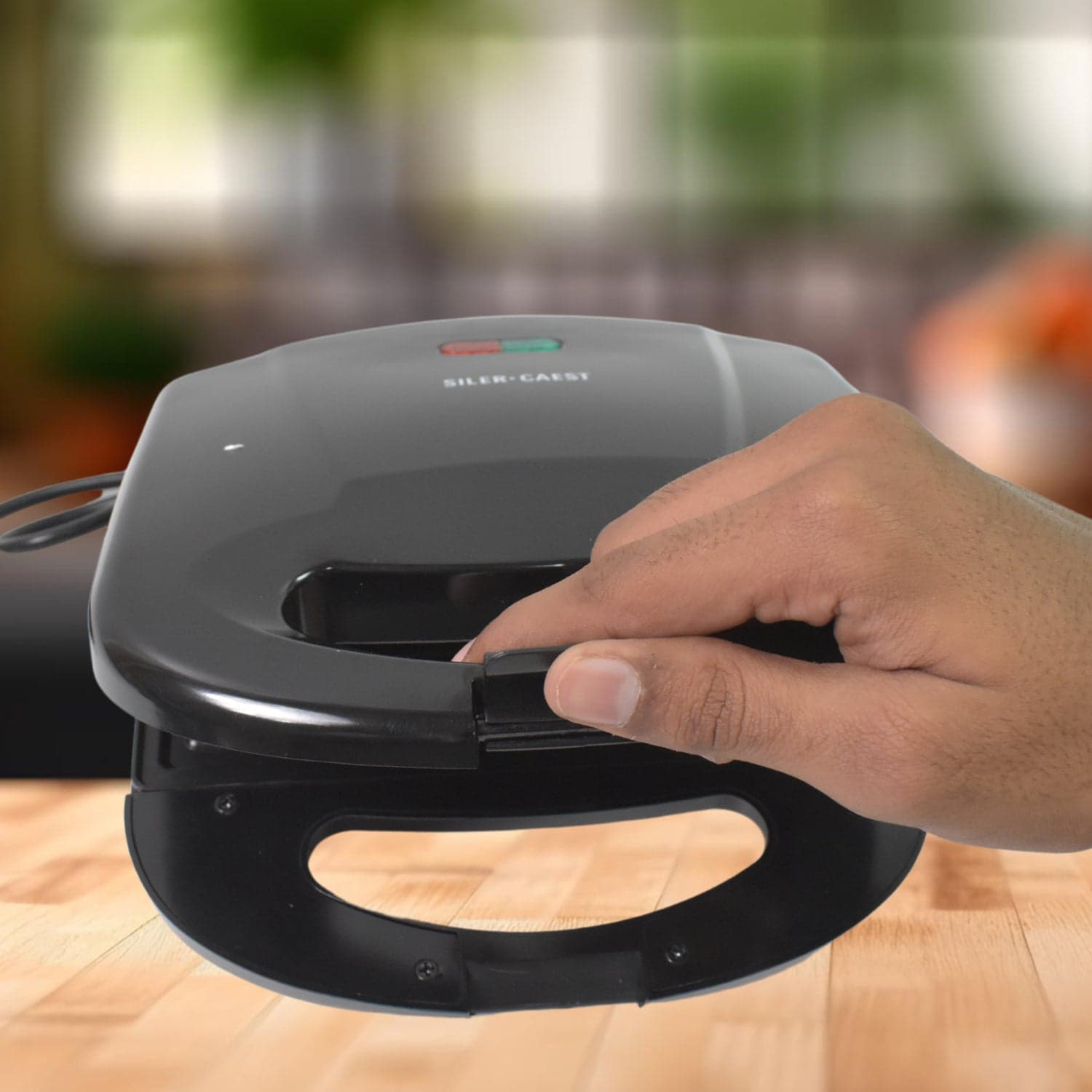 Sandwich Maker Makes Sandwich Non-Stick Plates| Easy to Use with Indicator Lights Sandwich toaster thumbnail 3