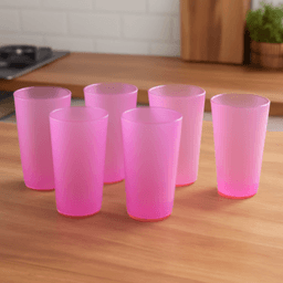 Large Glass Set of Ideal for Kitchens & Offices, Perfect for Water & Beverages (6-Piece)