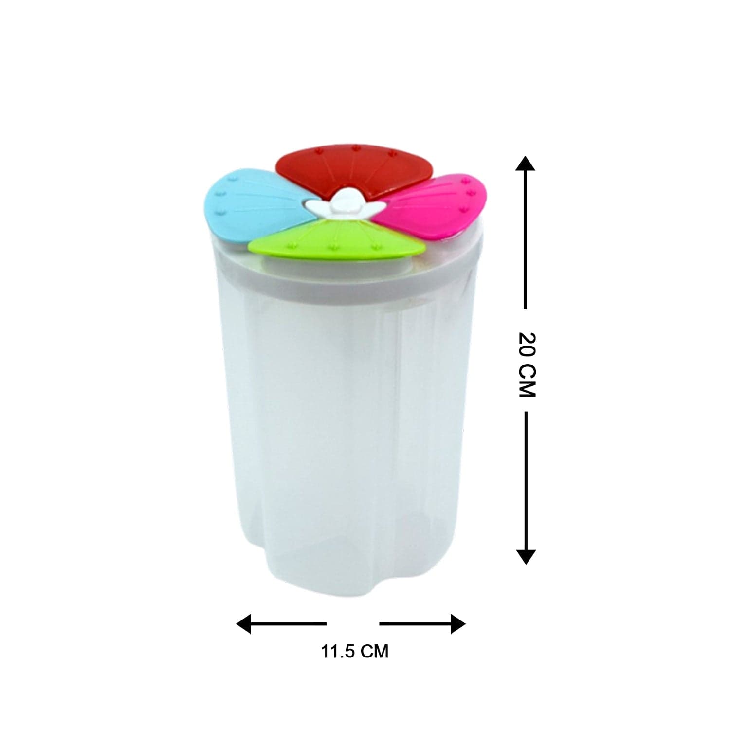 4 Section Storage containers airtight Transparent Food Plastic Storage Container thumbnail 5