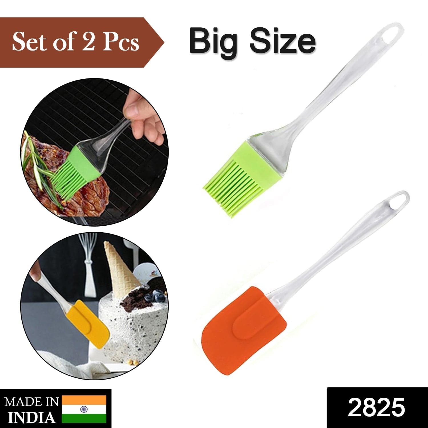 2 in 1 Combo of Big Brush & Spatula Set (2 Pcs Set) thumbnail 2