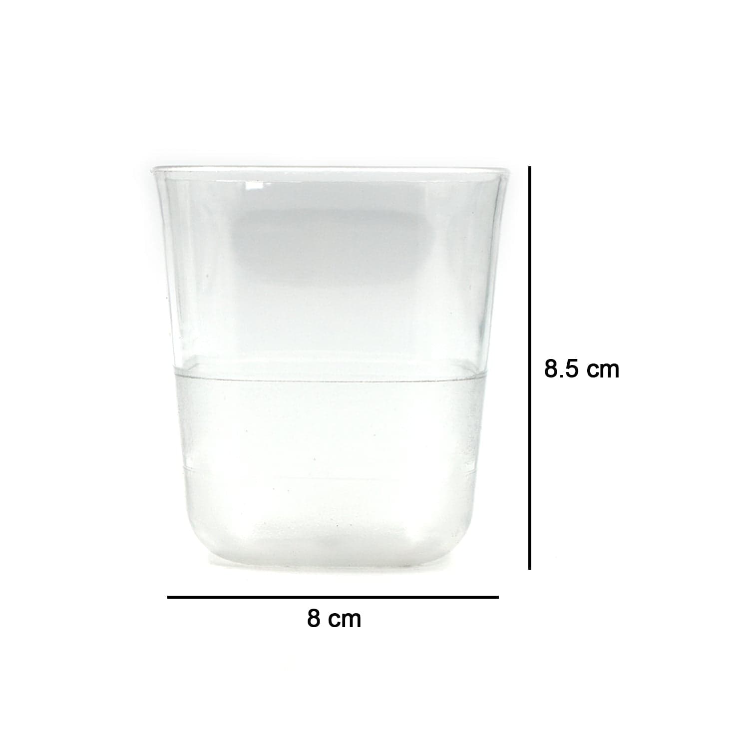 6pc Glasses Set With tray Stylish Transparent Water Glass / Juice Glass / Beer Glass / Wine Glass Plastic Glass Set thumbnail 6