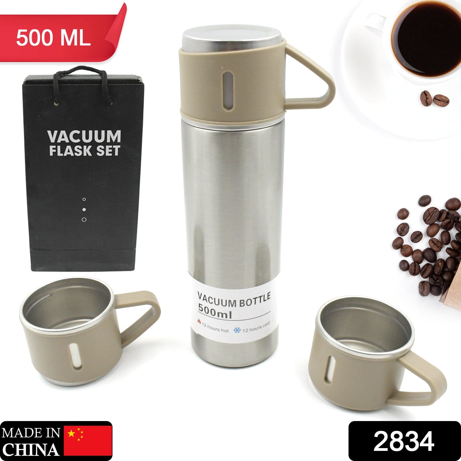 Stainless Steel Vacuum Flask Set thumbnail 3