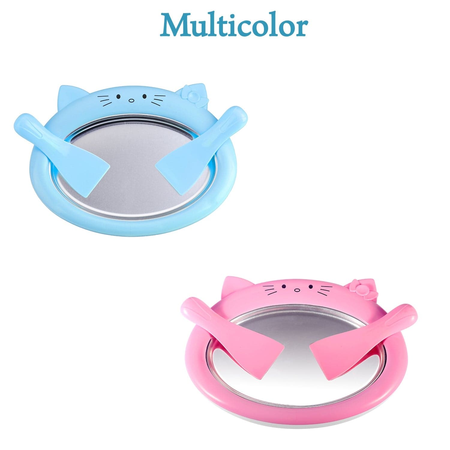 Ice-Frying Machine, Mini Ice Machine For Summer With Cartoon Design Home Fried Ice Cream Machine thumbnail 3