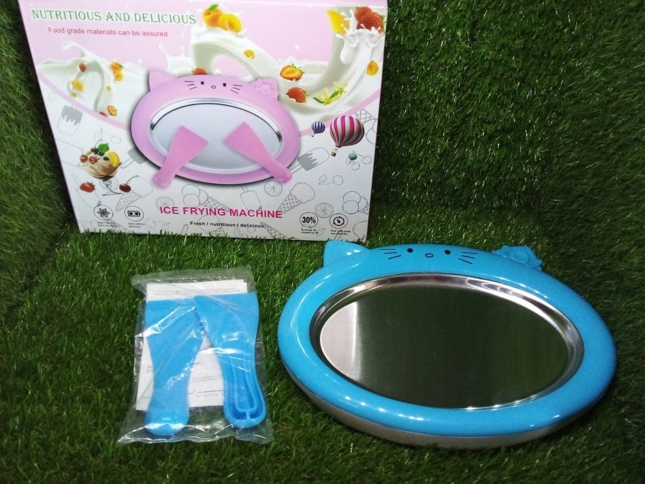 Ice-Frying Machine, Mini Ice Machine For Summer With Cartoon Design Home Fried Ice Cream Machine thumbnail 9