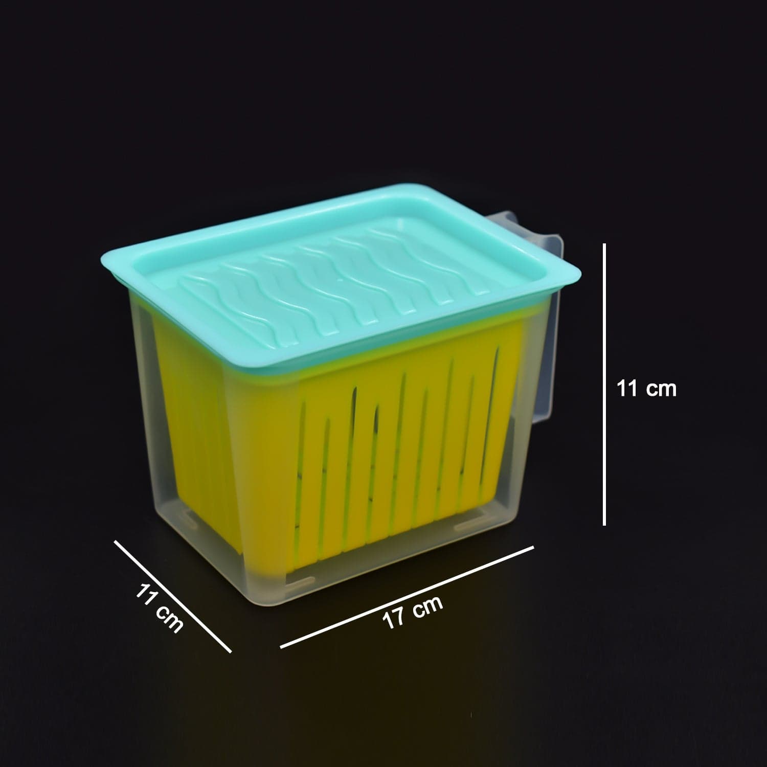 Fridge Storage Containers with Handle Plastic Storage Container for Kitchen(4 Pcs Set) thumbnail 4