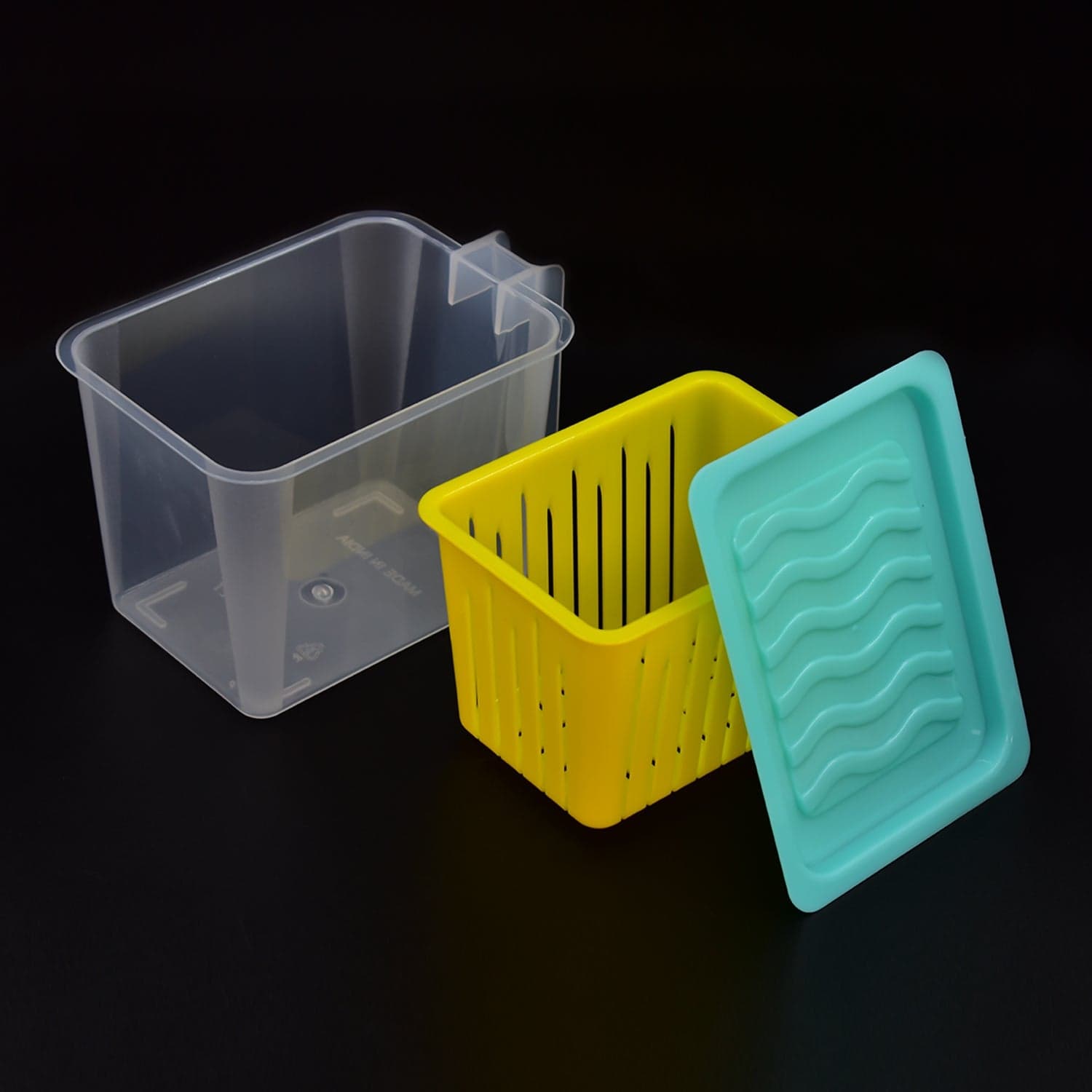 Fridge Storage Containers with Handle Plastic Storage Container for Kitchen(4 Pcs Set) thumbnail 7