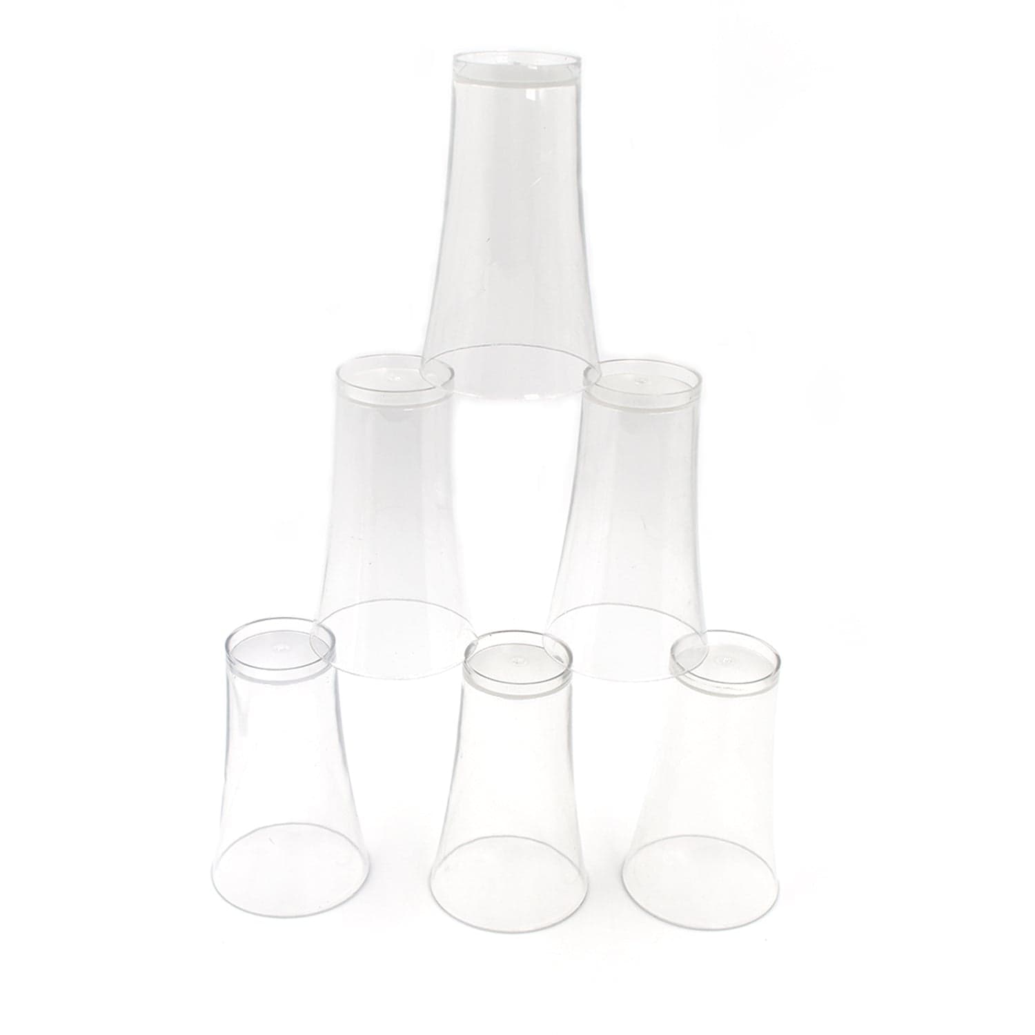 Plastic Drinking Glass Juice Glass Water Glass Set of 6 Transparent Glass thumbnail 6
