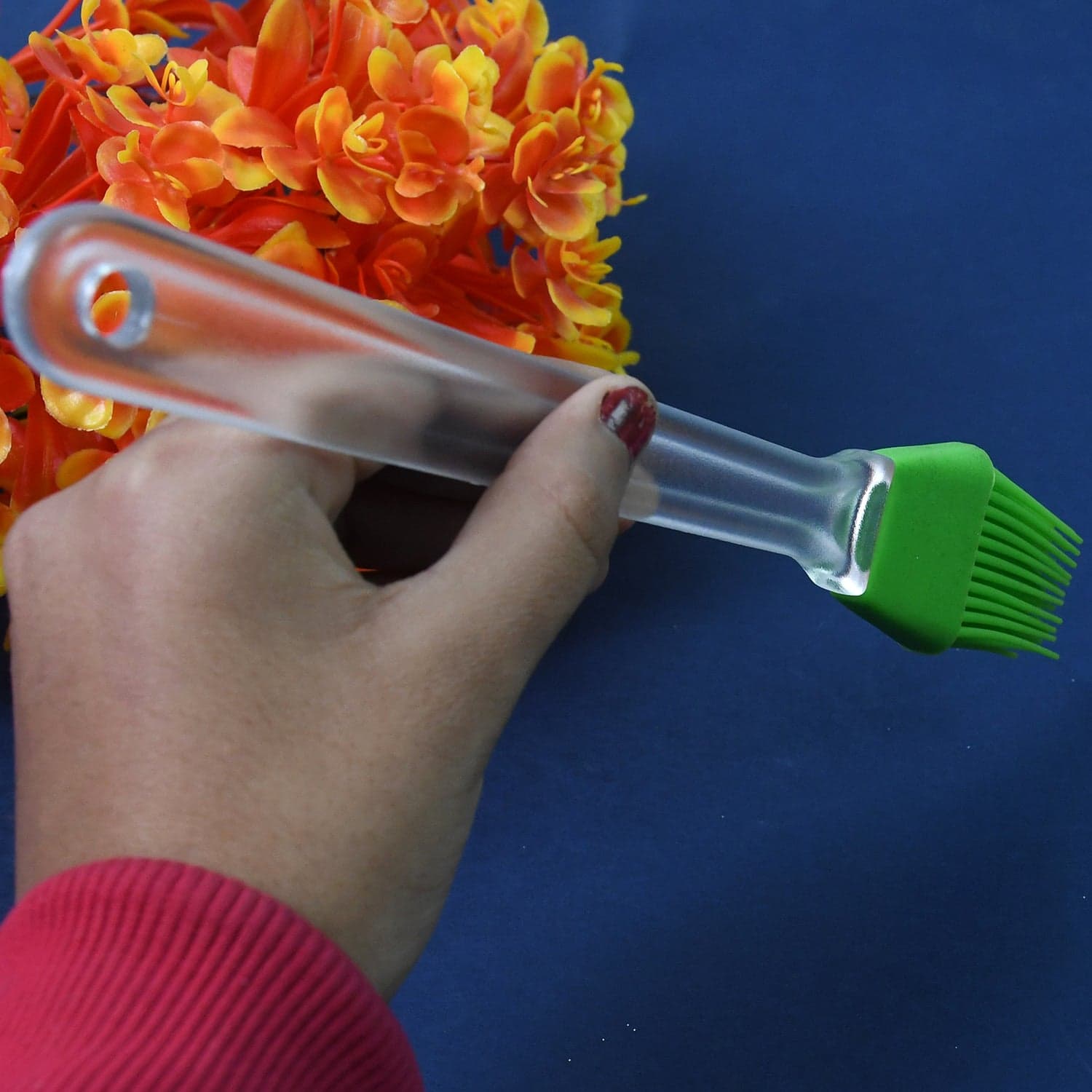 Silicone Spatula and Pastry Brush Special Brush for Kitchen Use (1 Pc / 23 Cm) thumbnail 4