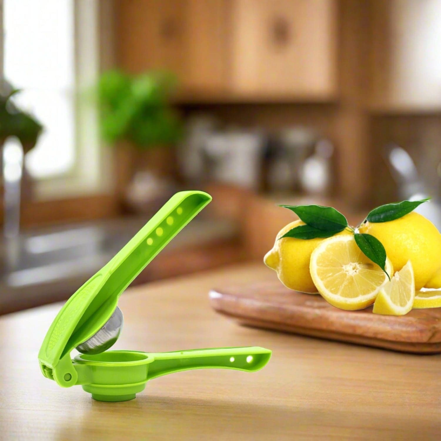 Plastic Lemon Squeezer Cum Opener 2 in 1 Lemon Squeezer thumbnail 1