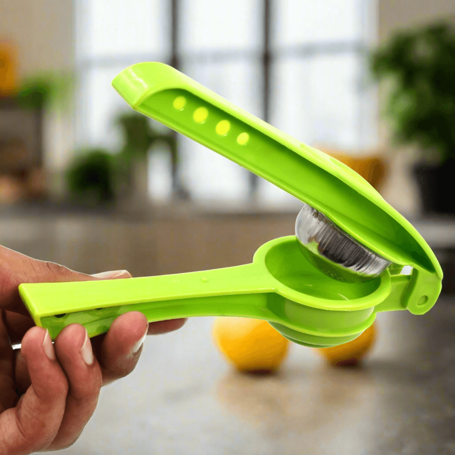 Plastic Lemon Squeezer Cum Opener 2 in 1 Lemon Squeezer thumbnail 3