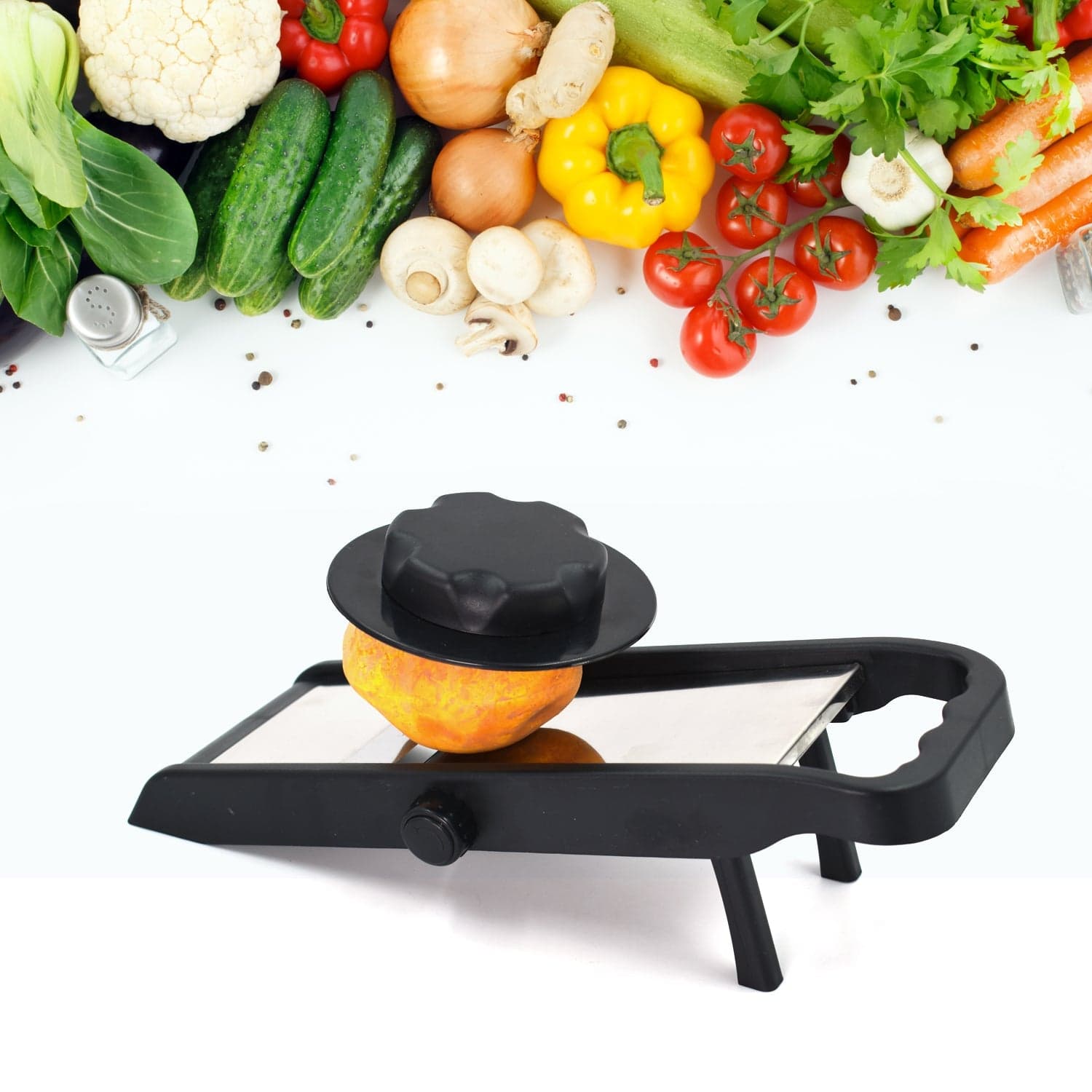 Adjustable Multipurpose Potato / Onion Slicer and Grater thumbnail 3