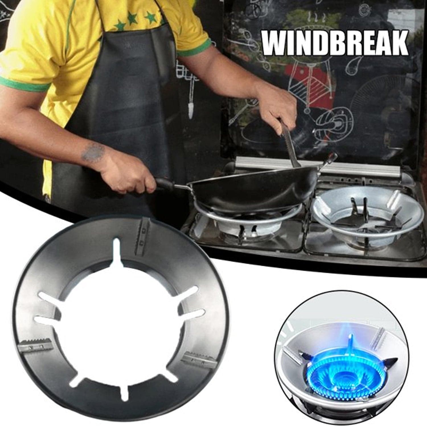 Home Gas Stove Fire & Windproof Energy Saving Stand thumbnail 8