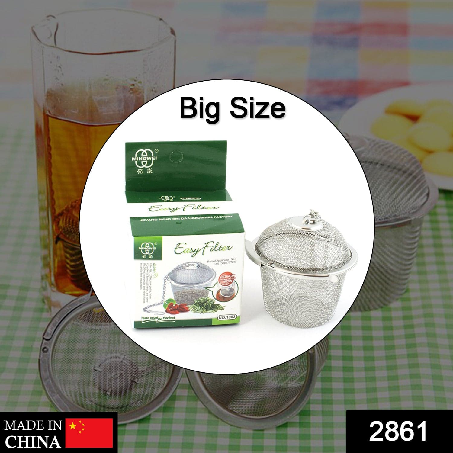 Stainless Steel Spice Tea Filter Herbs Locking Infuser Mesh Ball thumbnail 2