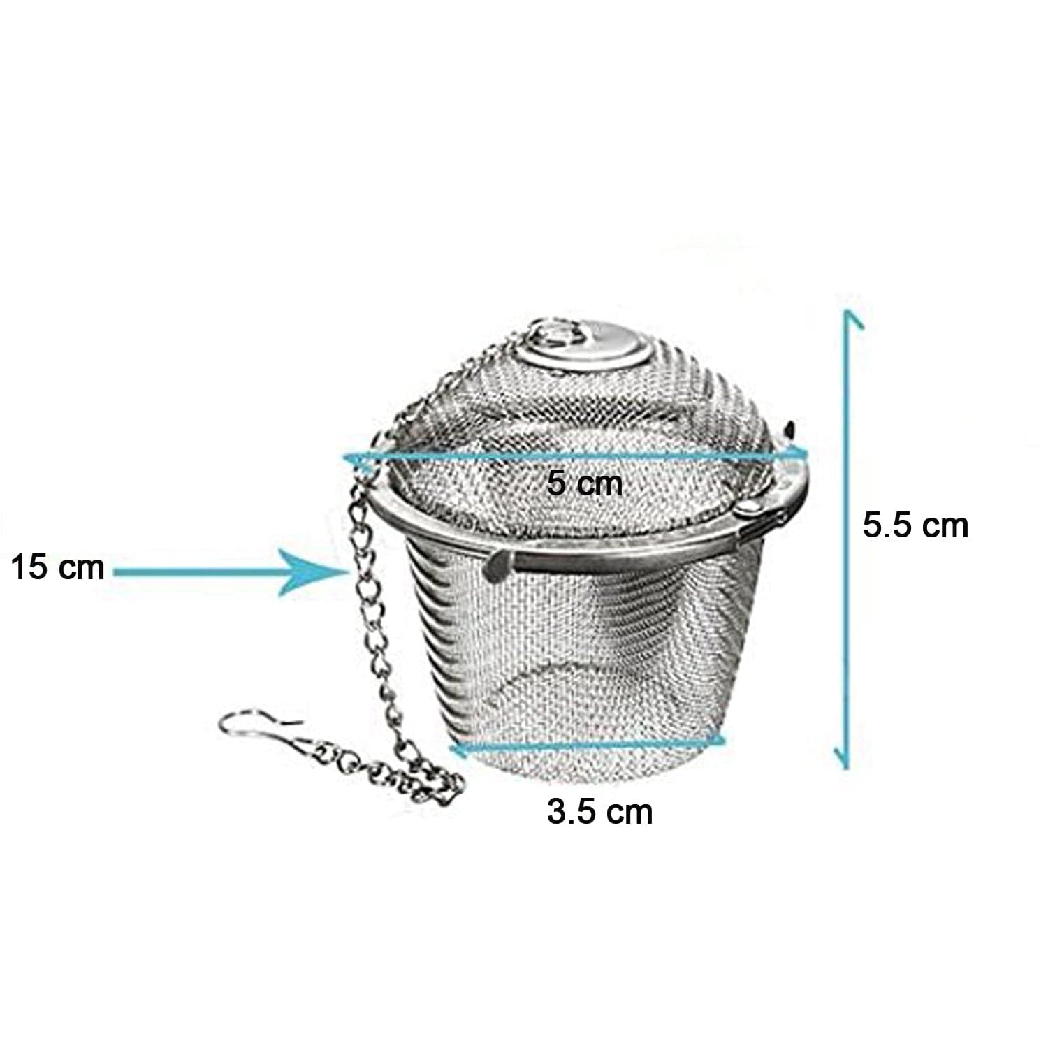 Stainless Steel Spice Tea Filter Herbs Locking Infuser Mesh Ball thumbnail 5