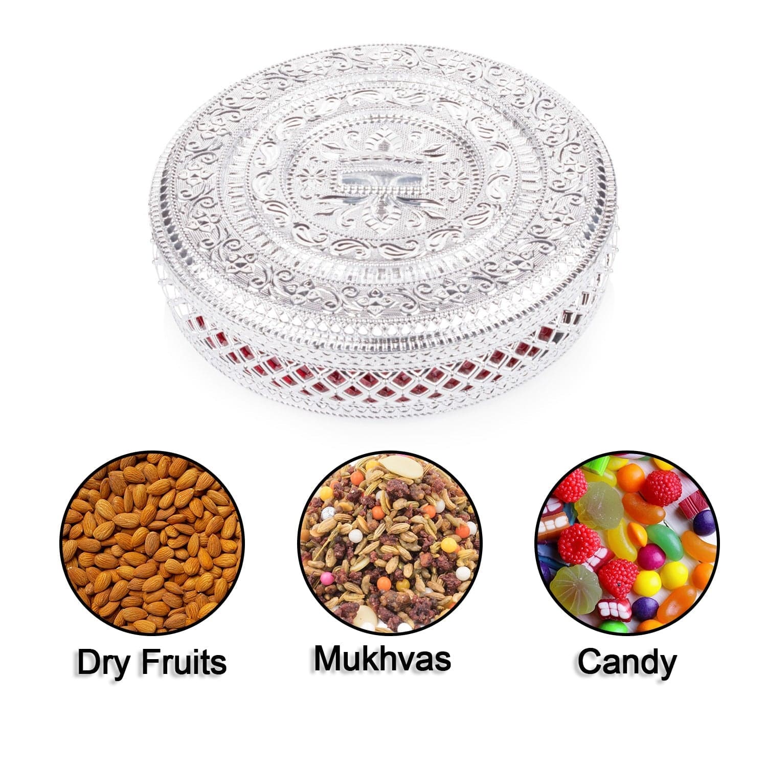 Round Box, Dry Fruit Box For Kitchen Storage Home Decor thumbnail 6